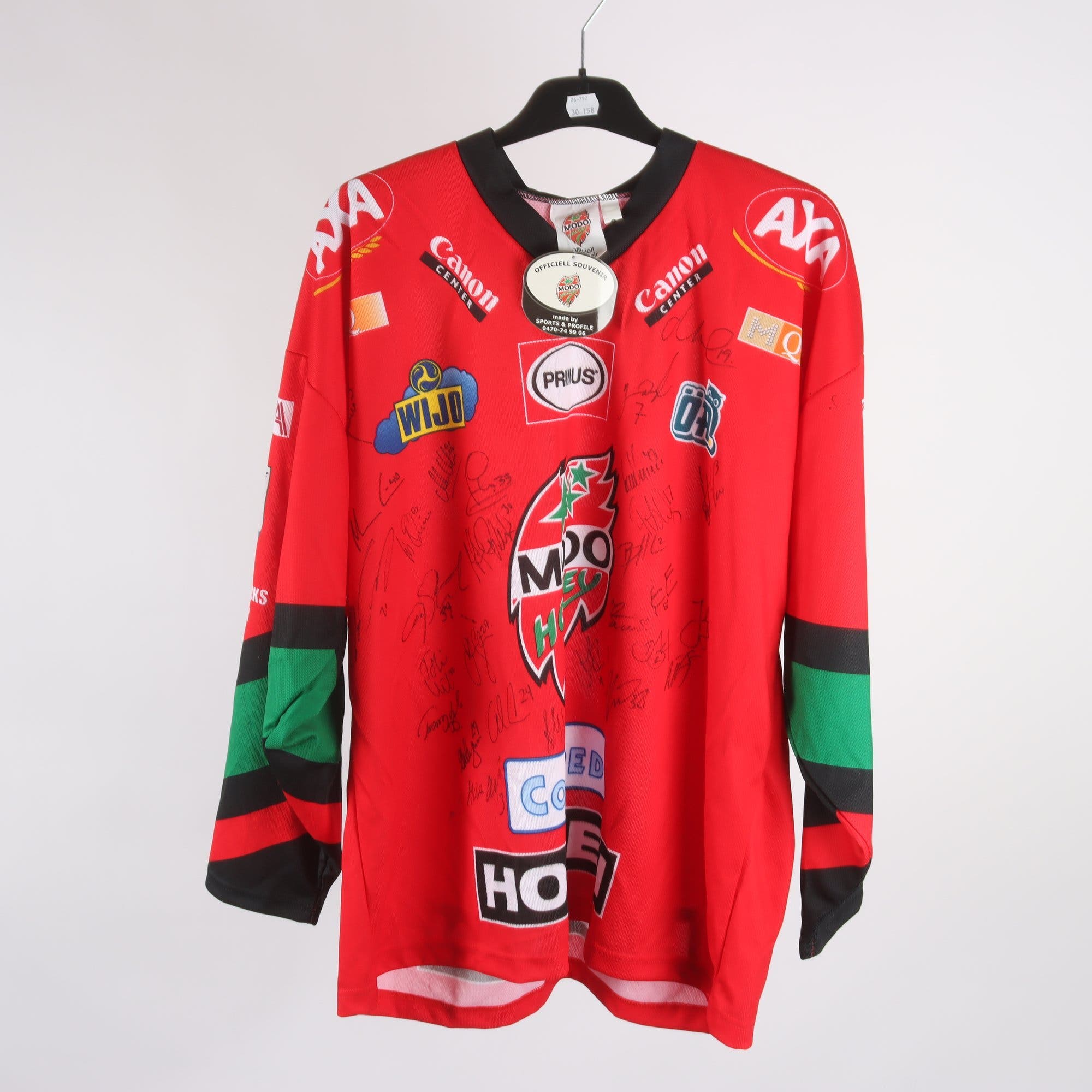 Ishockey tröja, Modo, signerad, stl. M