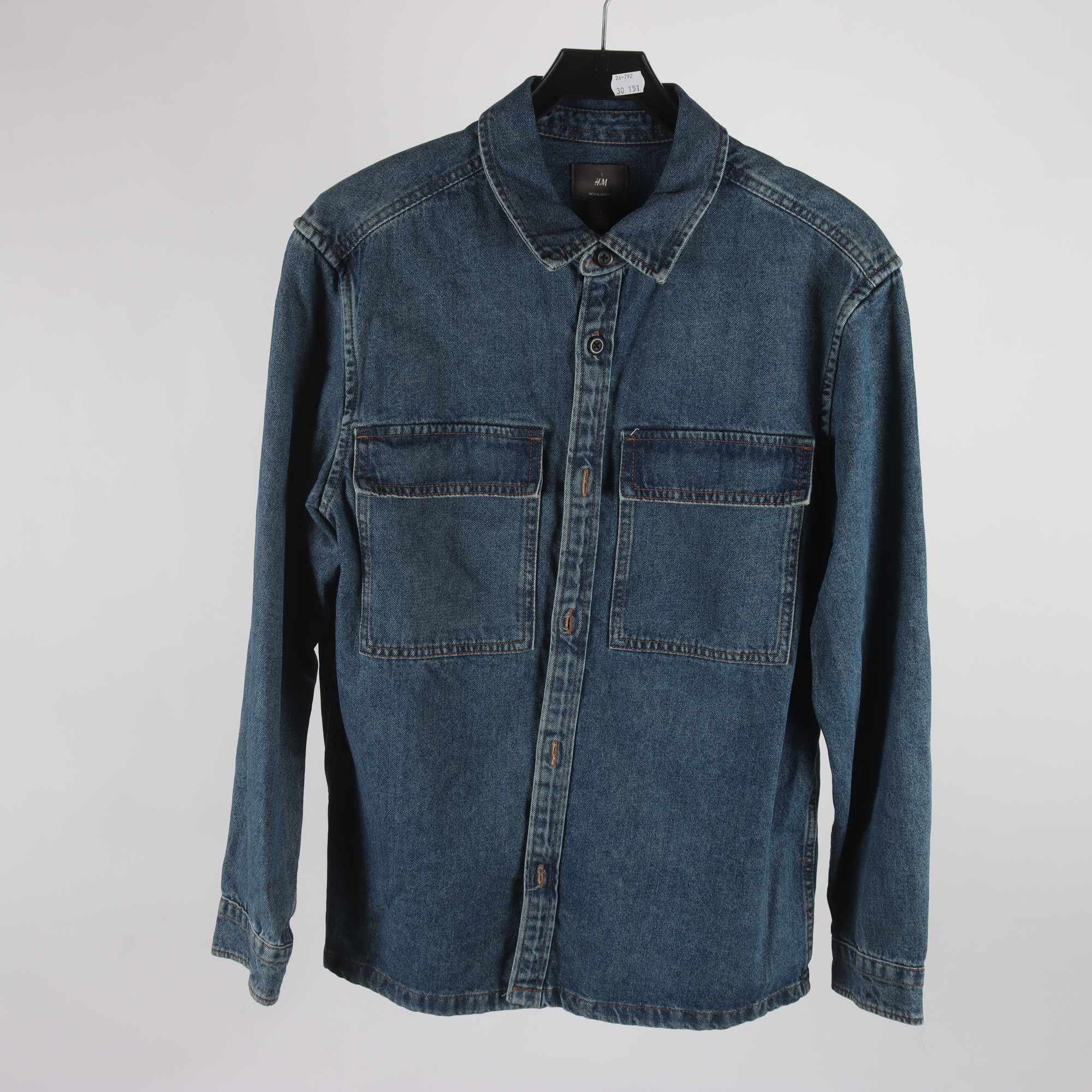 Jeansskjorta, H&M, stl. M