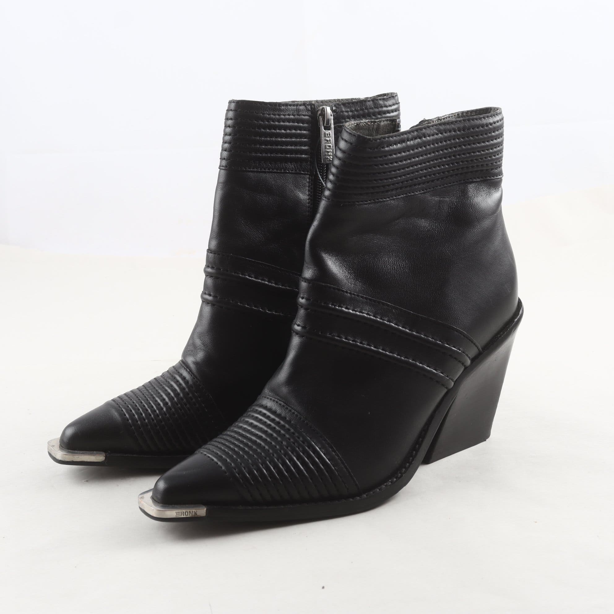 Boots, Bronx, läder, stl. 37