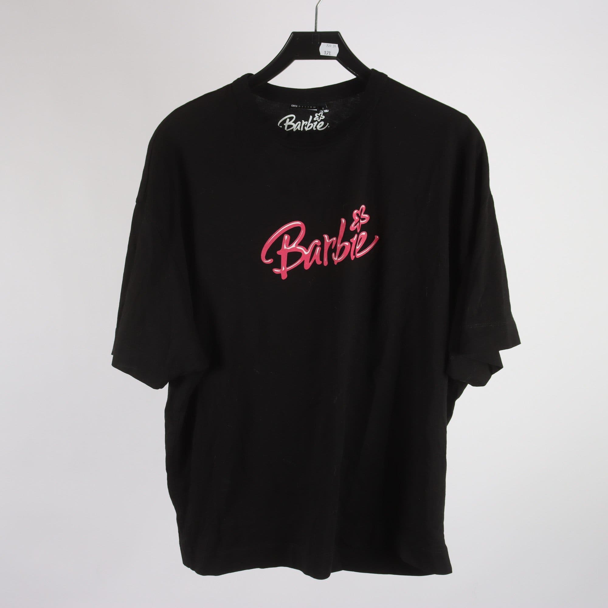 T-shirt, Barbie x Asos, svart, stl. M