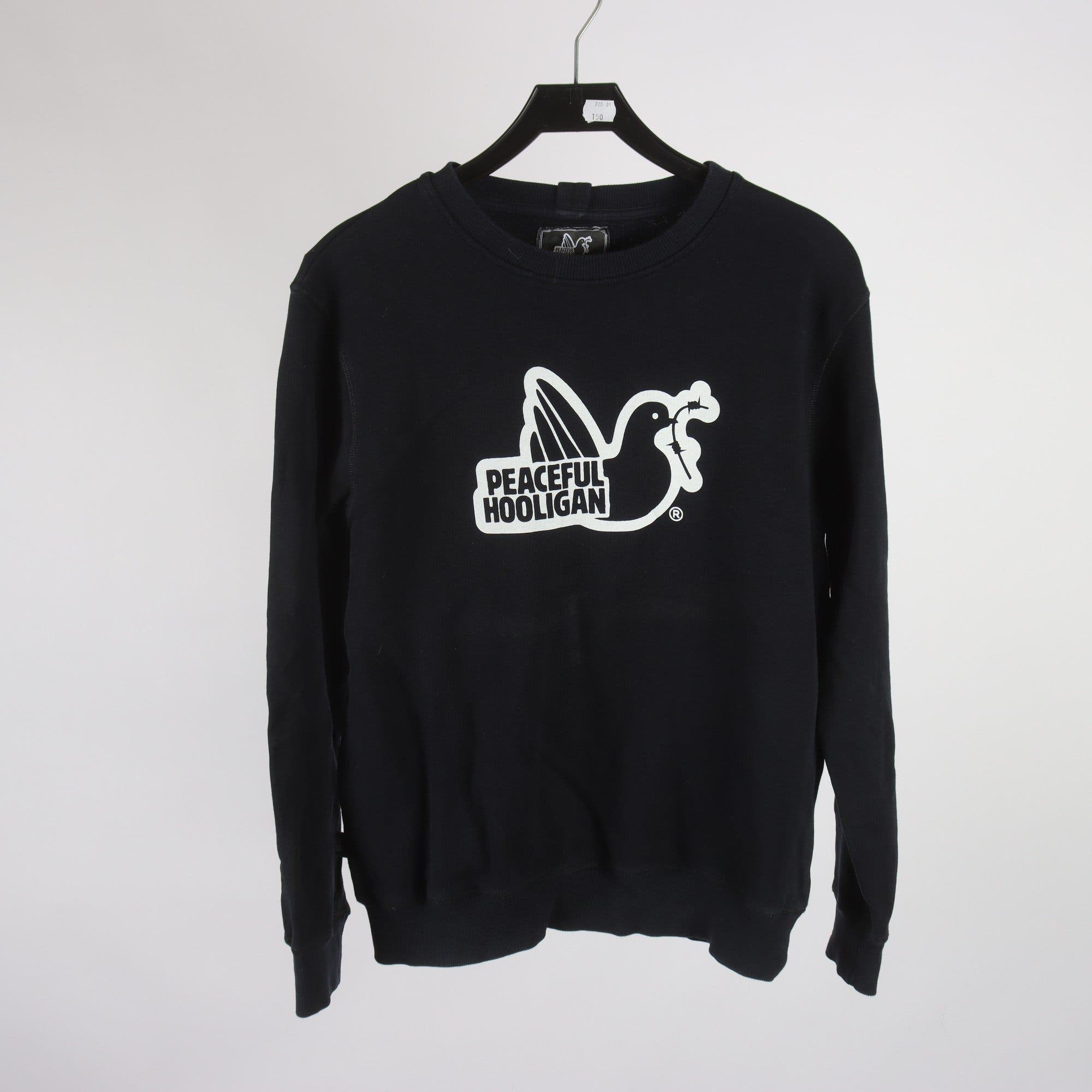 Sweatshirt, Peaceful Hooligan, blå, stl. M