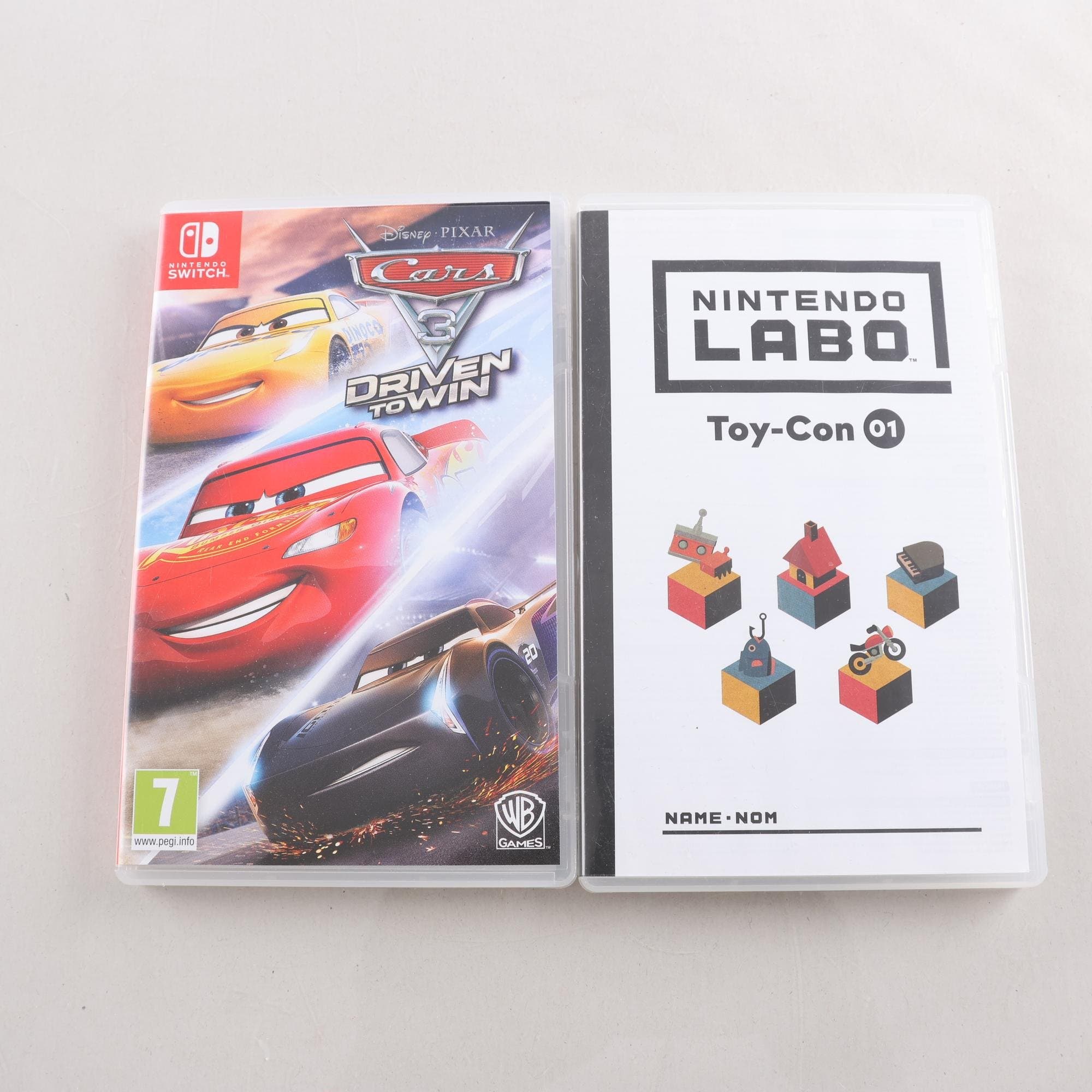 Nintendo Switch Spel, ”Nintendo Labo Toy-Con 01″, Cars 3: Driven to win”.