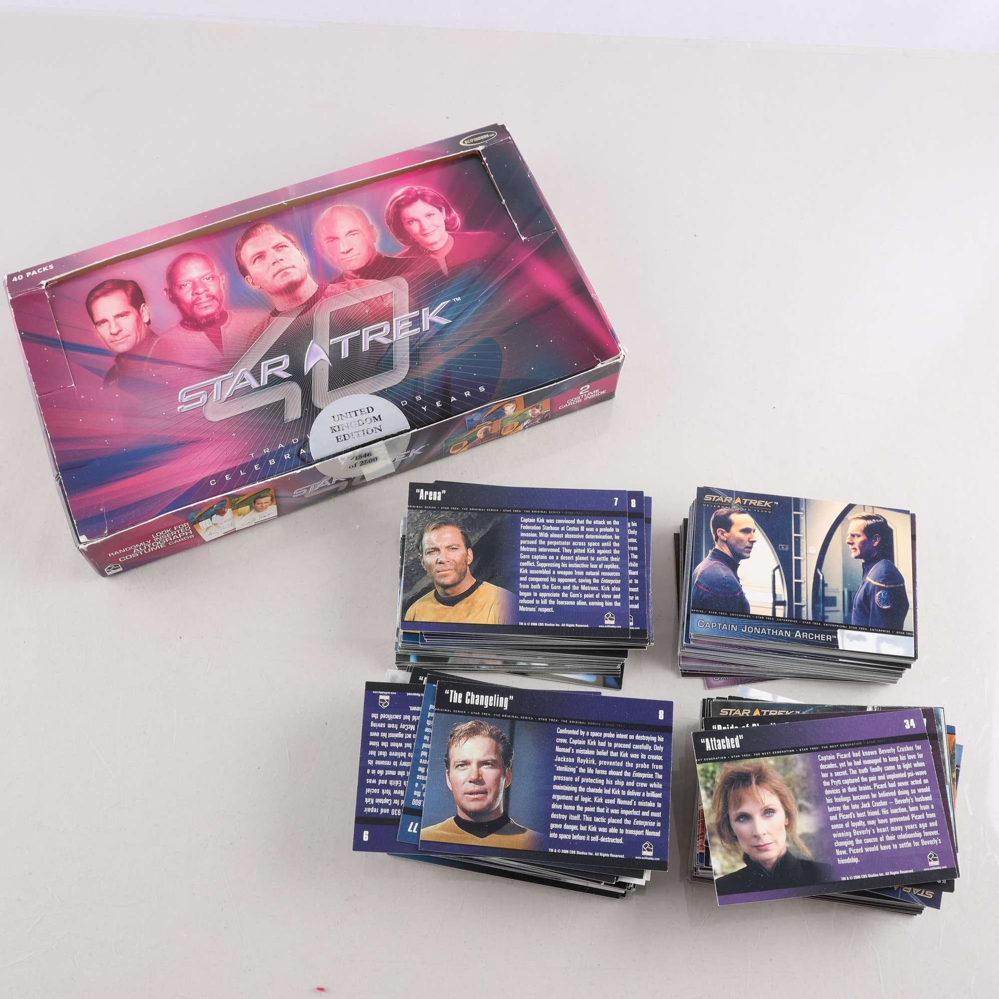Samlarkort, Star trek 40, storbritanien.