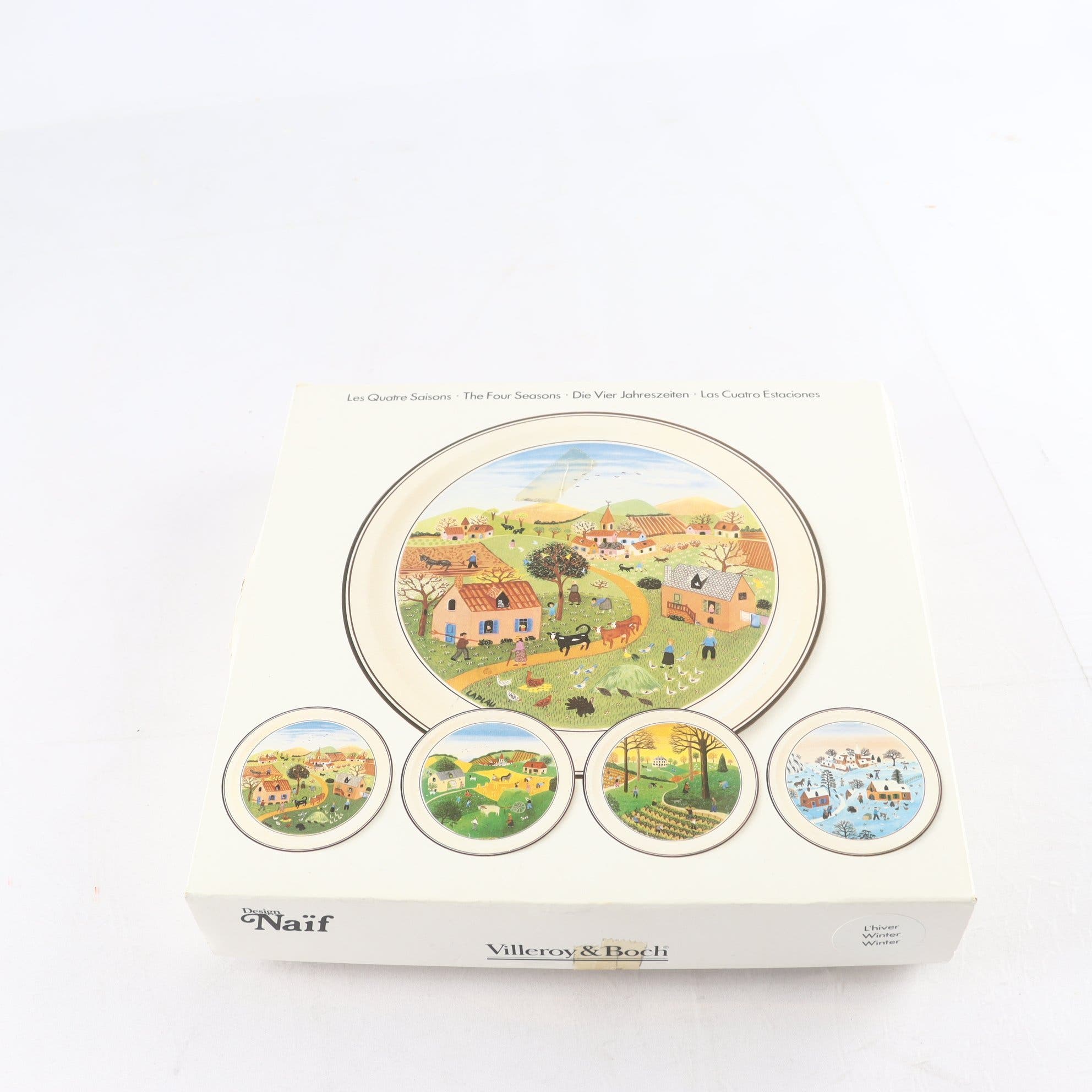 Assietter, Fyra årstider, Design Naif, Villeroy & Boch, 4 st