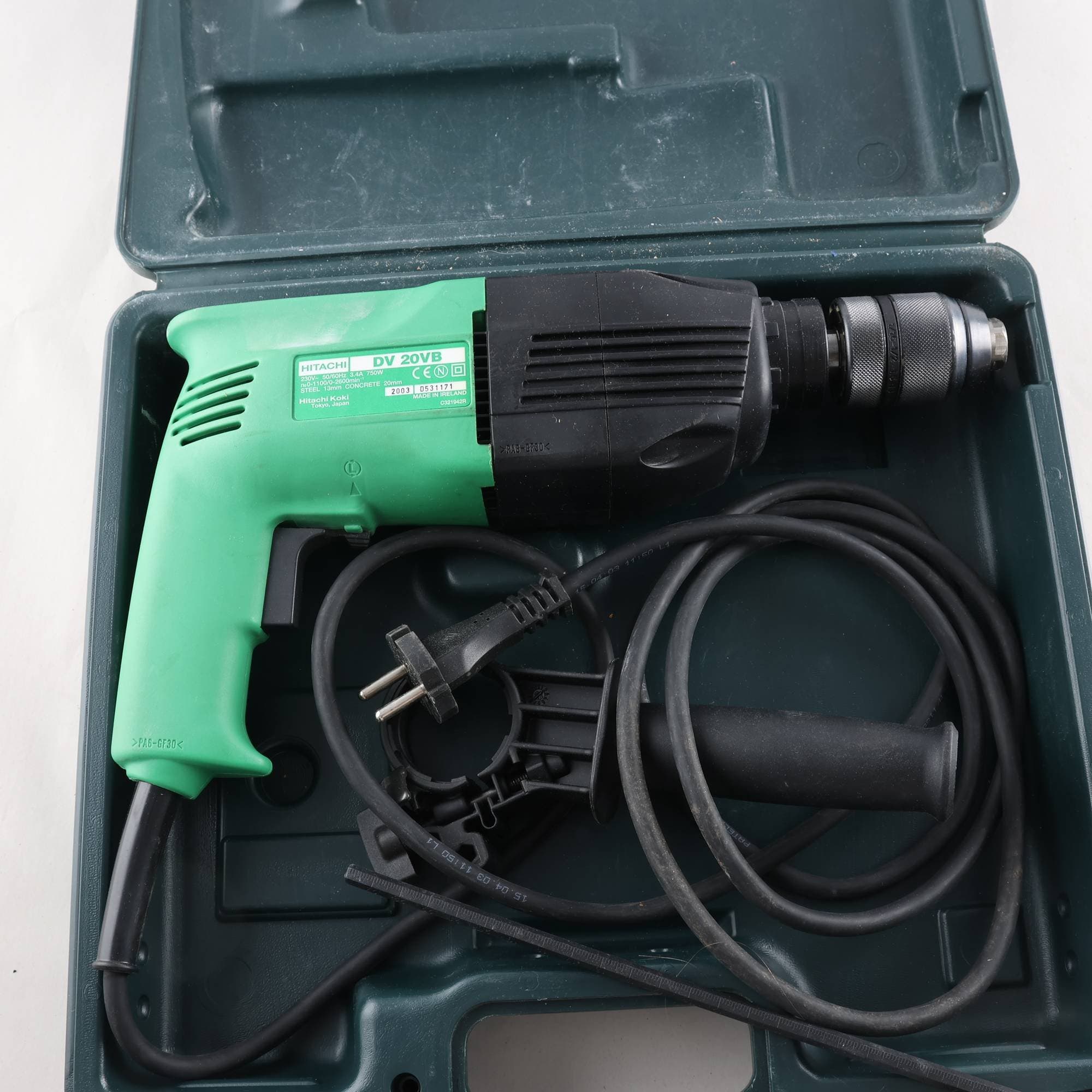 Elektrisk slagborr, Hitachi DV 20VB. Samfraktas ej.