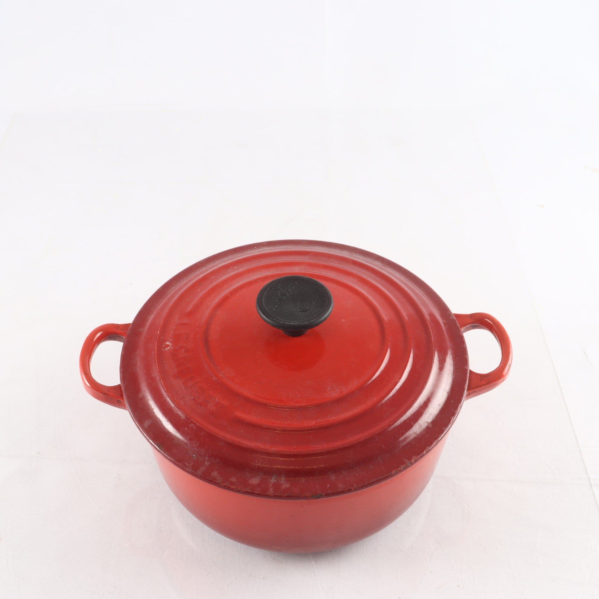 Gjutjärnsgryta, emaljerad, Le Creuset, Frankrike. Samfraktas ej.