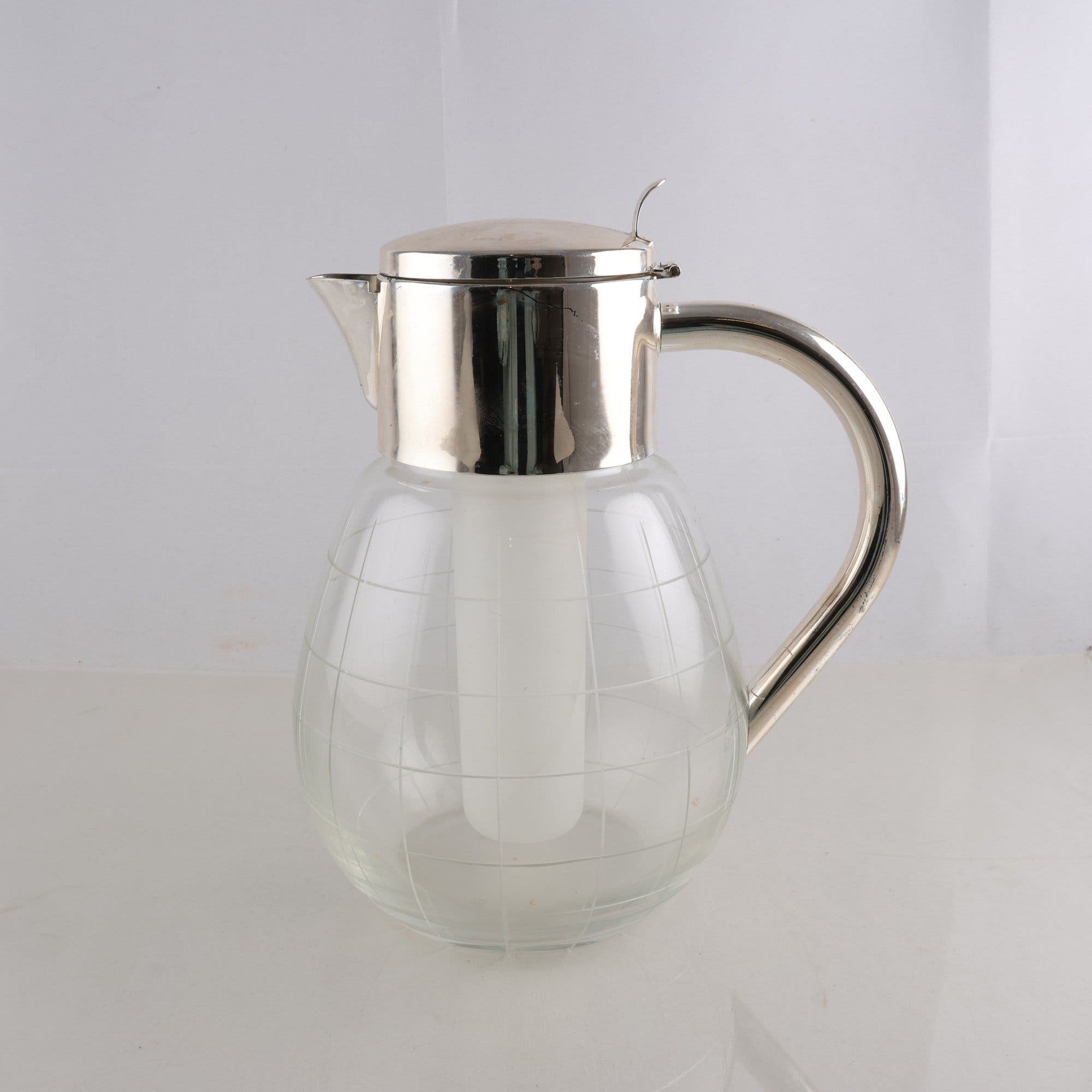 Kanna, Glas och nysilver, Såld via Svenskt tenn. Samfraktas ej.
