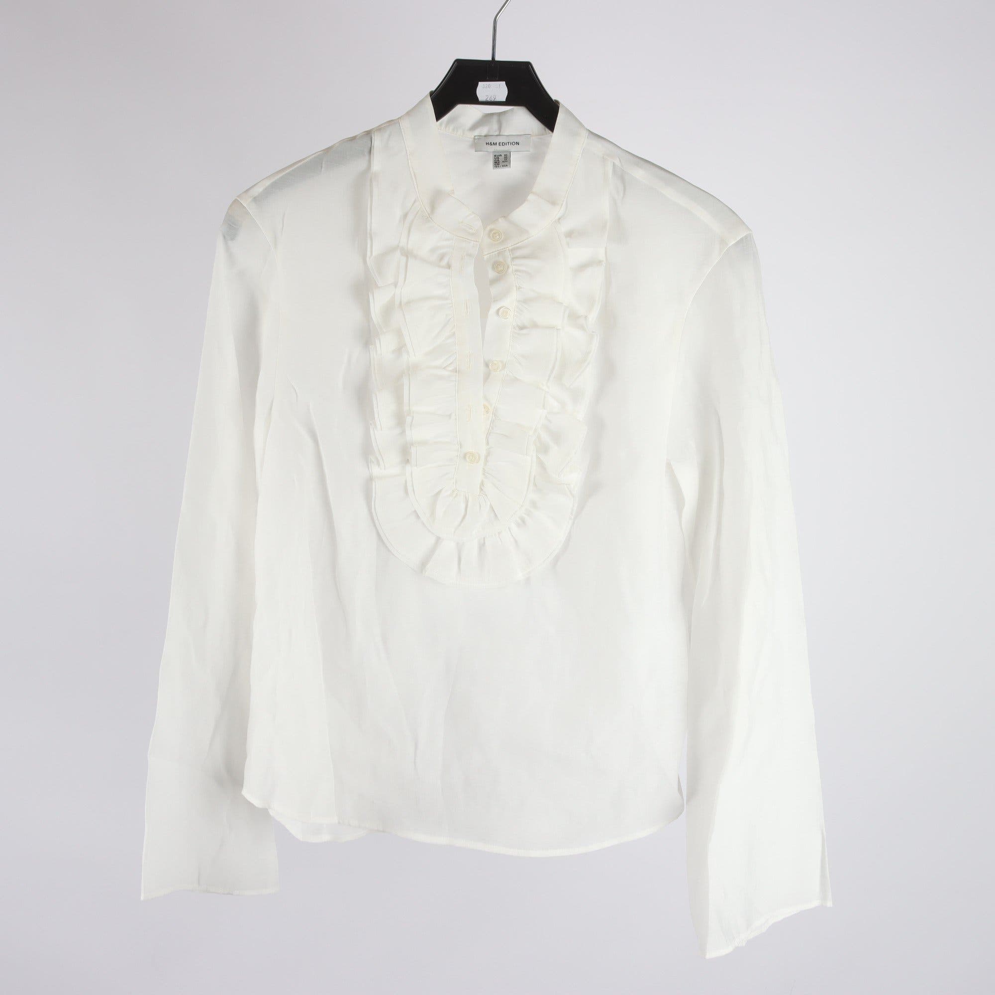 Blus, H&M Edition, vit, stl. XS.