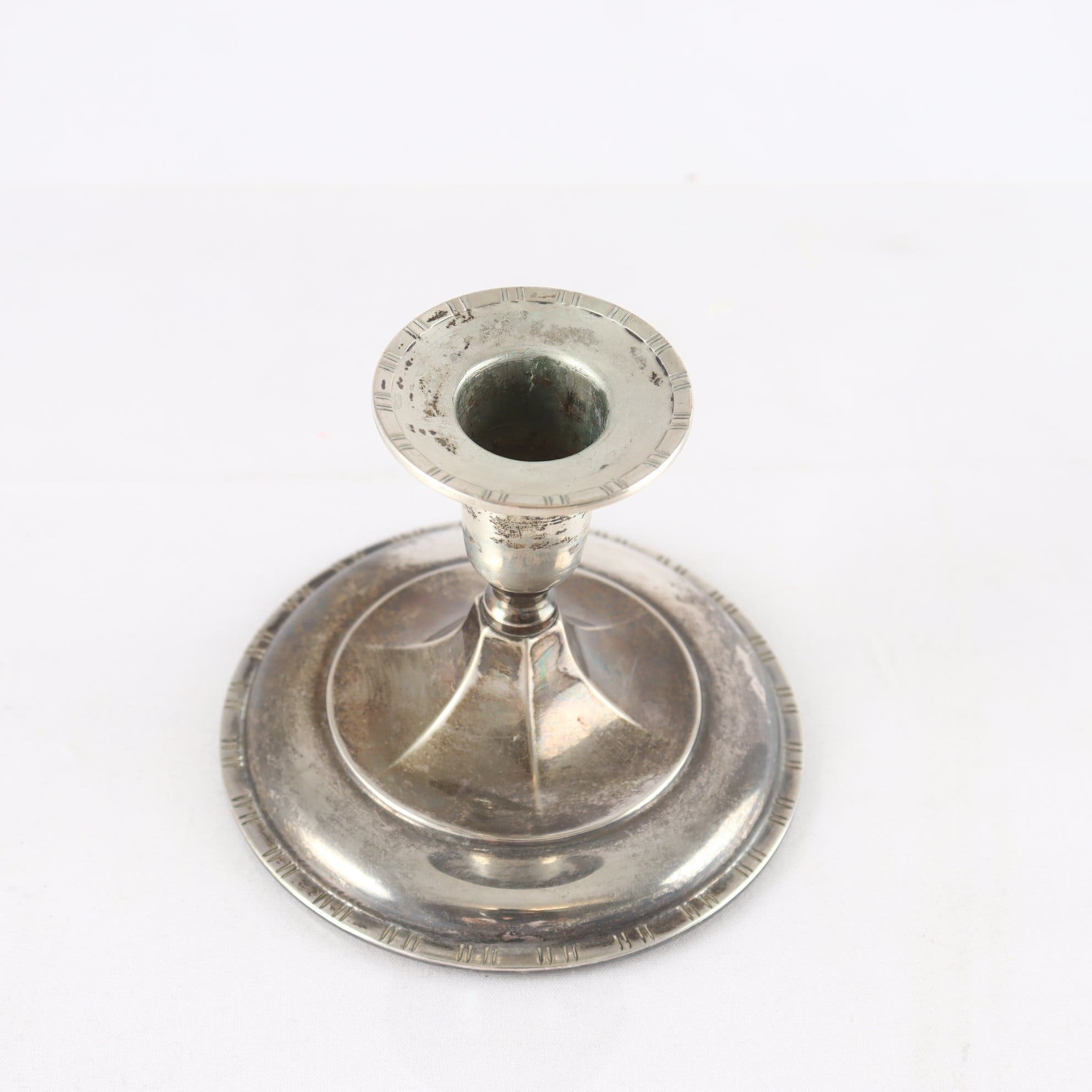 Ljusstake, silver, K&EC, Göteborg, 1952
