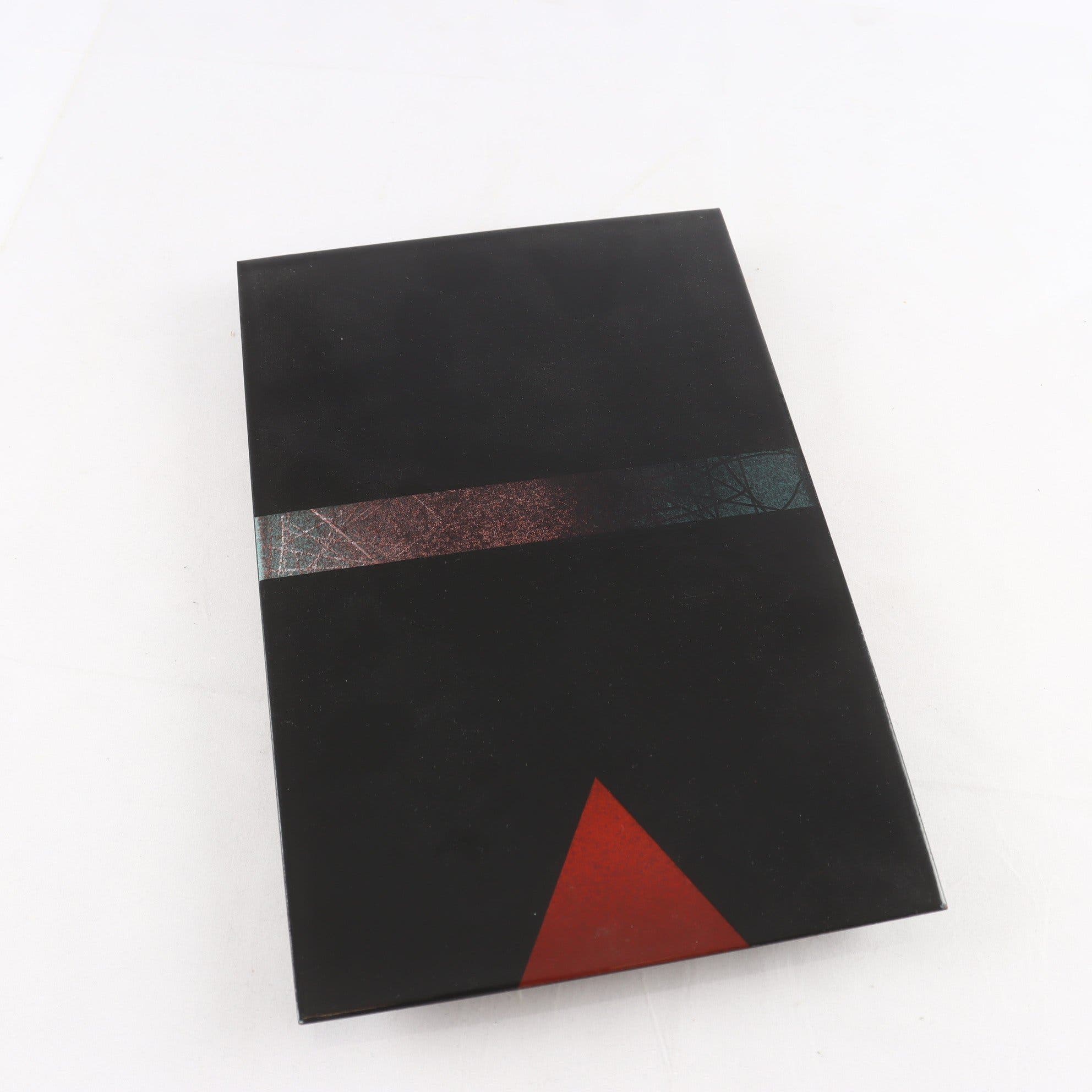 Emaljtavla, Kim Stenlund, (f. 1951), signerad a tergo, 1988. Samfraktas ej.