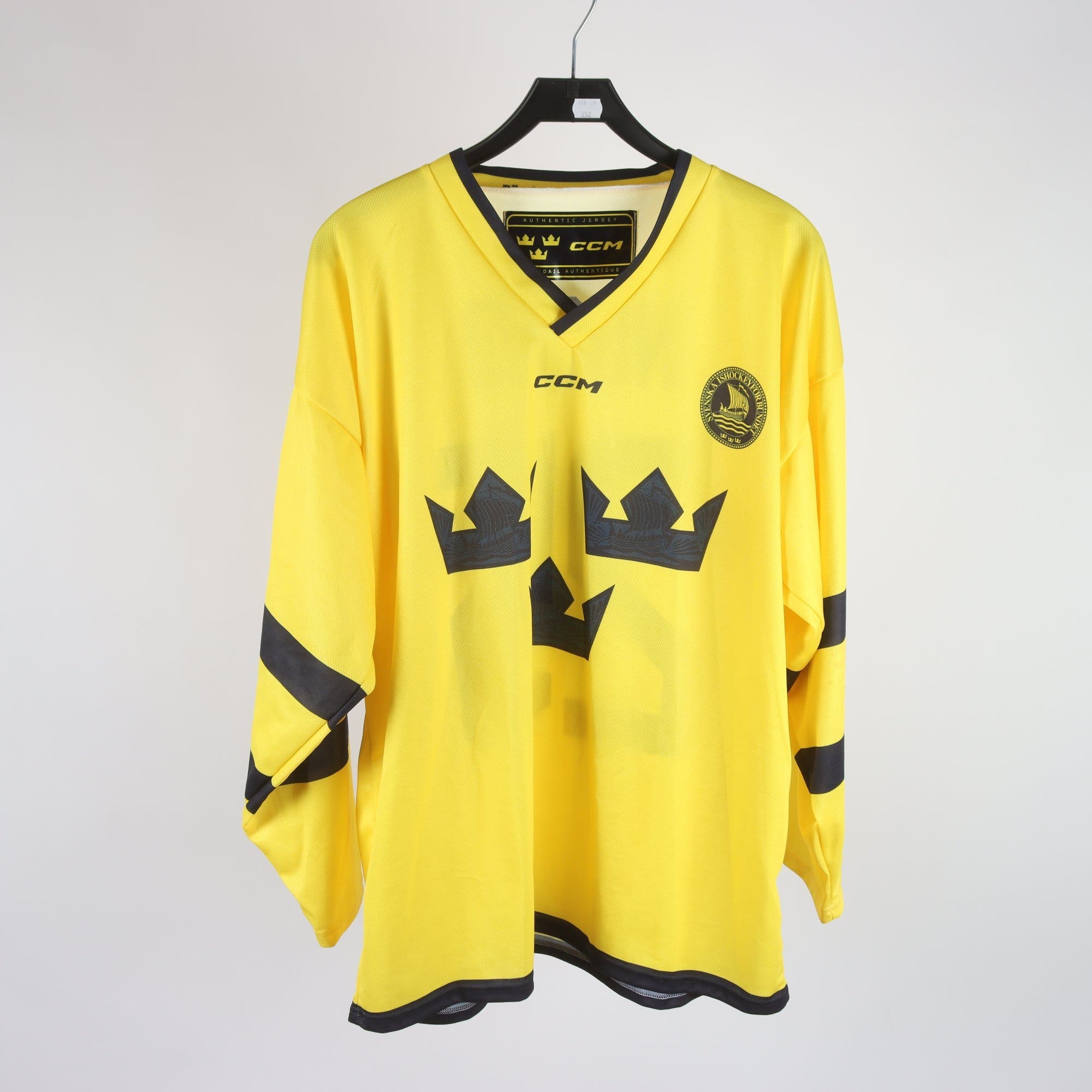 Hockeytröja, CCM, Tre Kronor, Nocco, gul, stl. ca. L.
