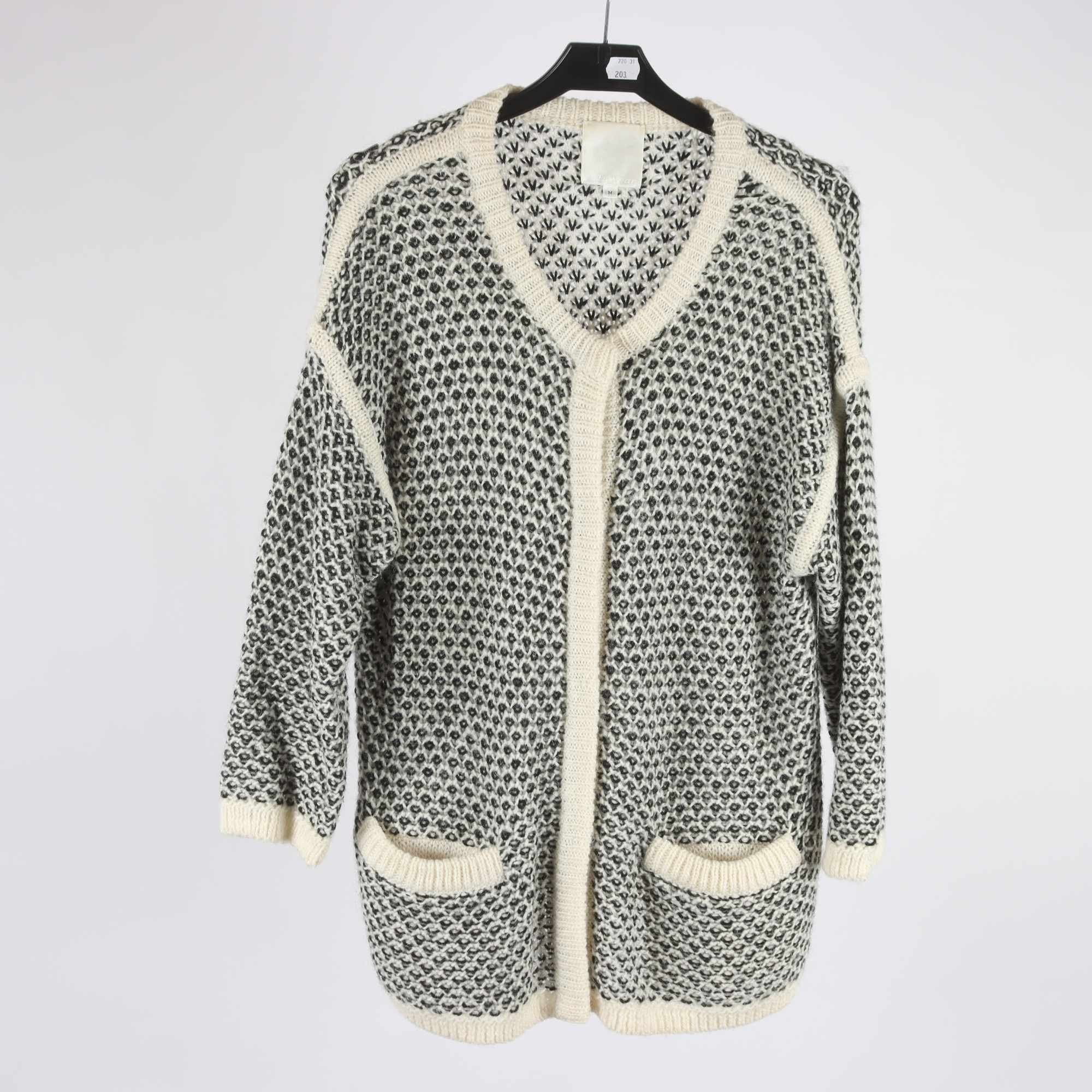Kofta, InWear, svar, vit, alpackablandning, stl. M