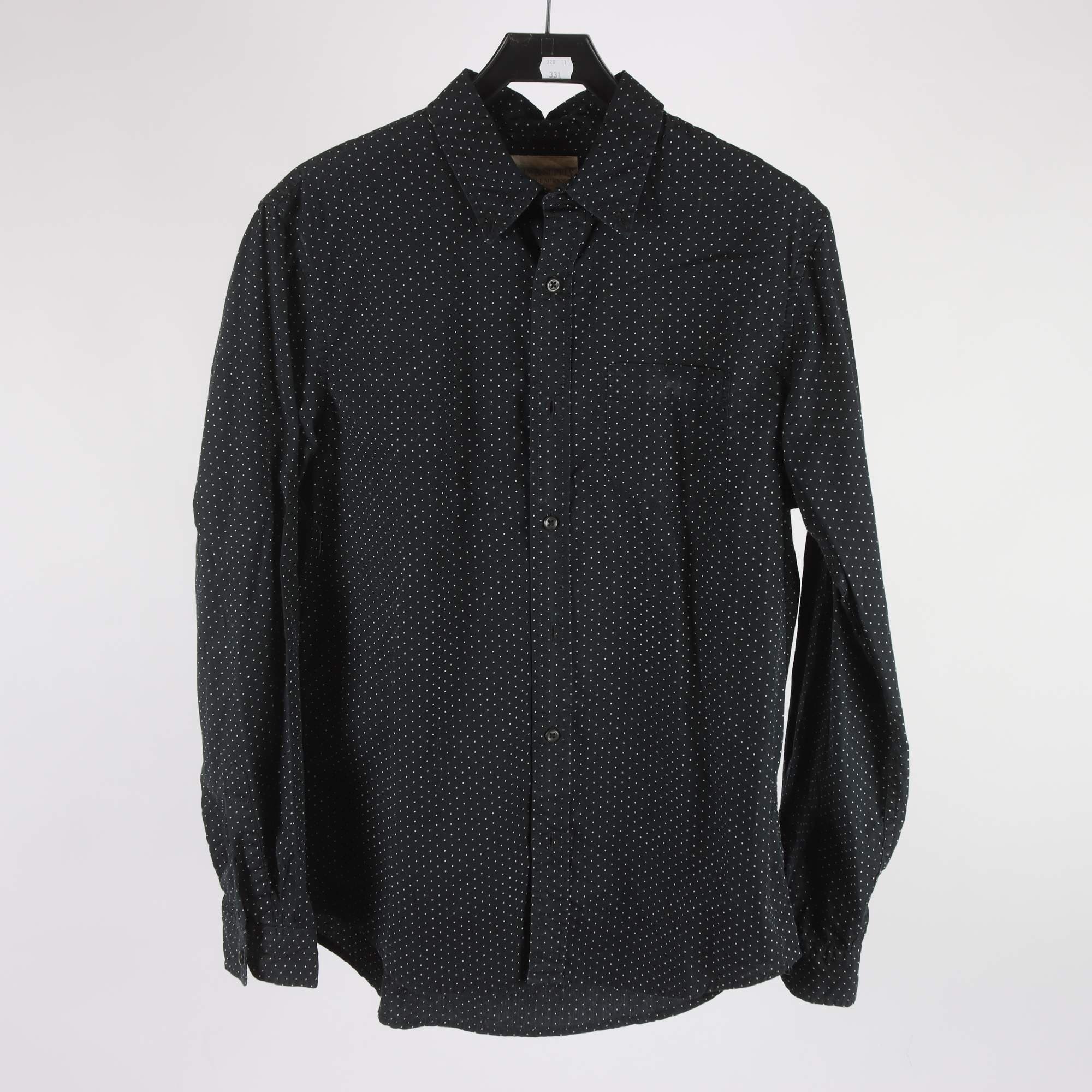 Skjorta, Denim & Supply, prickig, vit, svart, stl. M.