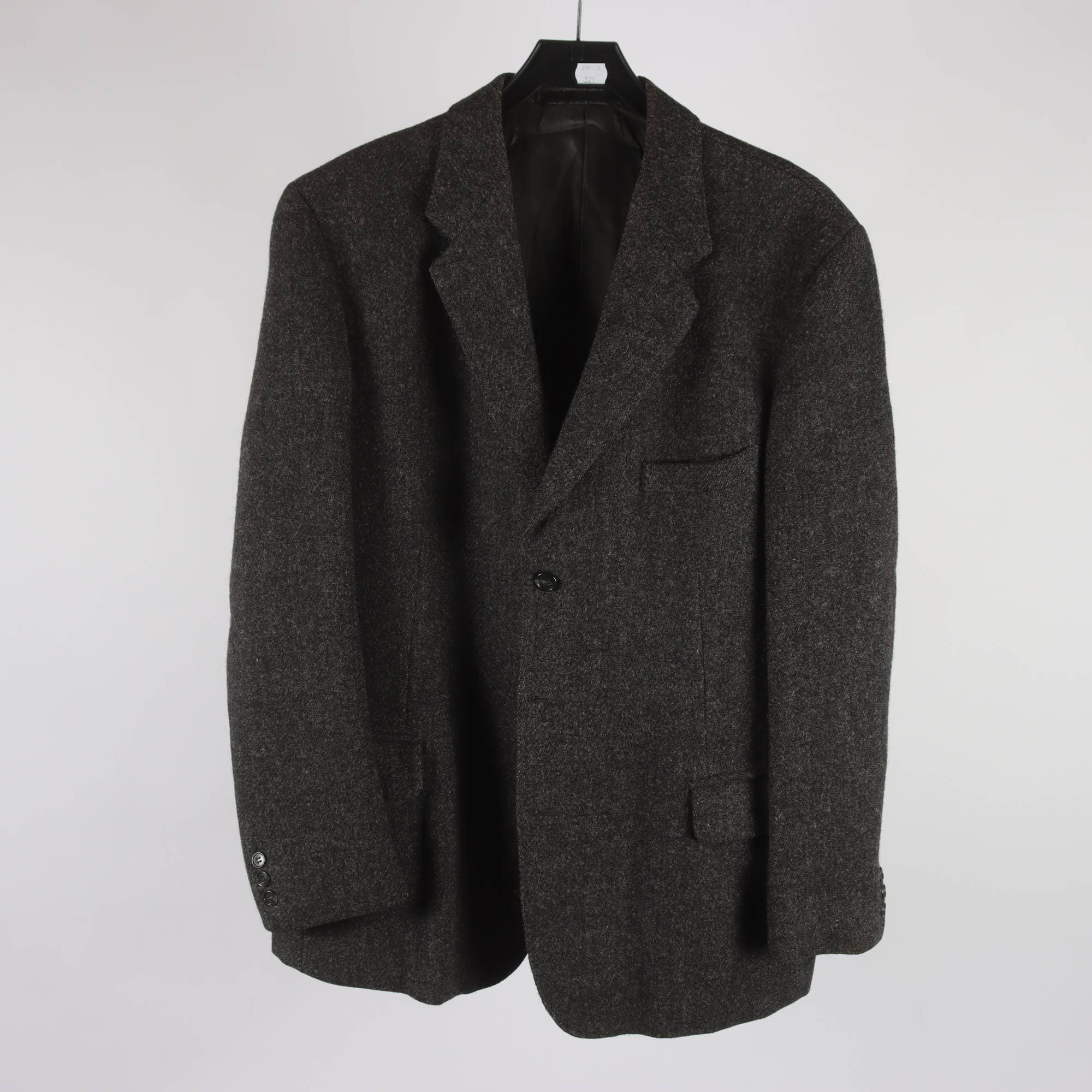 Kavaj, Harris Tweed, grå, 100% ull, stl ca. S.