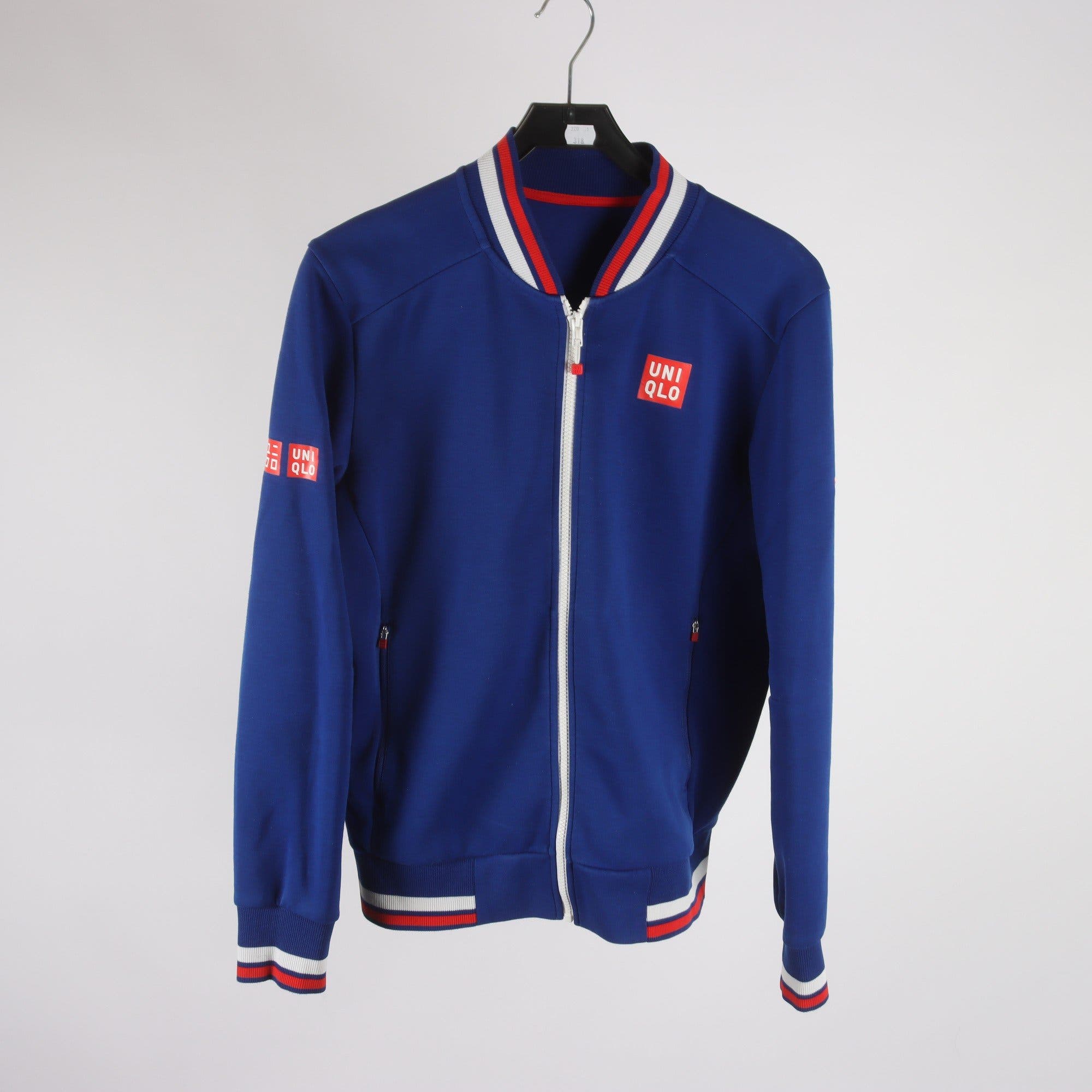 Jacka, Uniqlo, blå, röd, stl. M.
