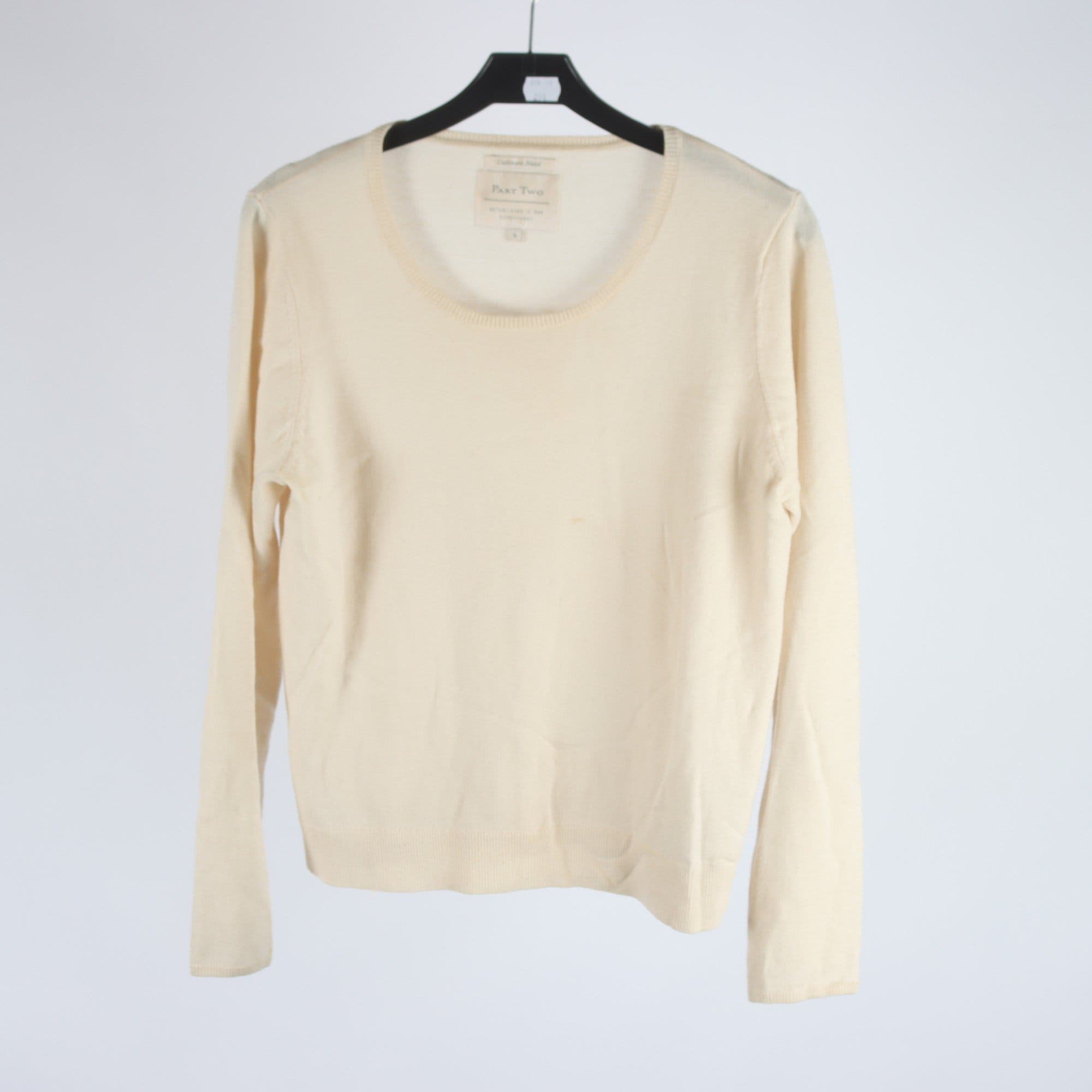 Tröja, Part Two, beige, ull, cashmere, stl. S