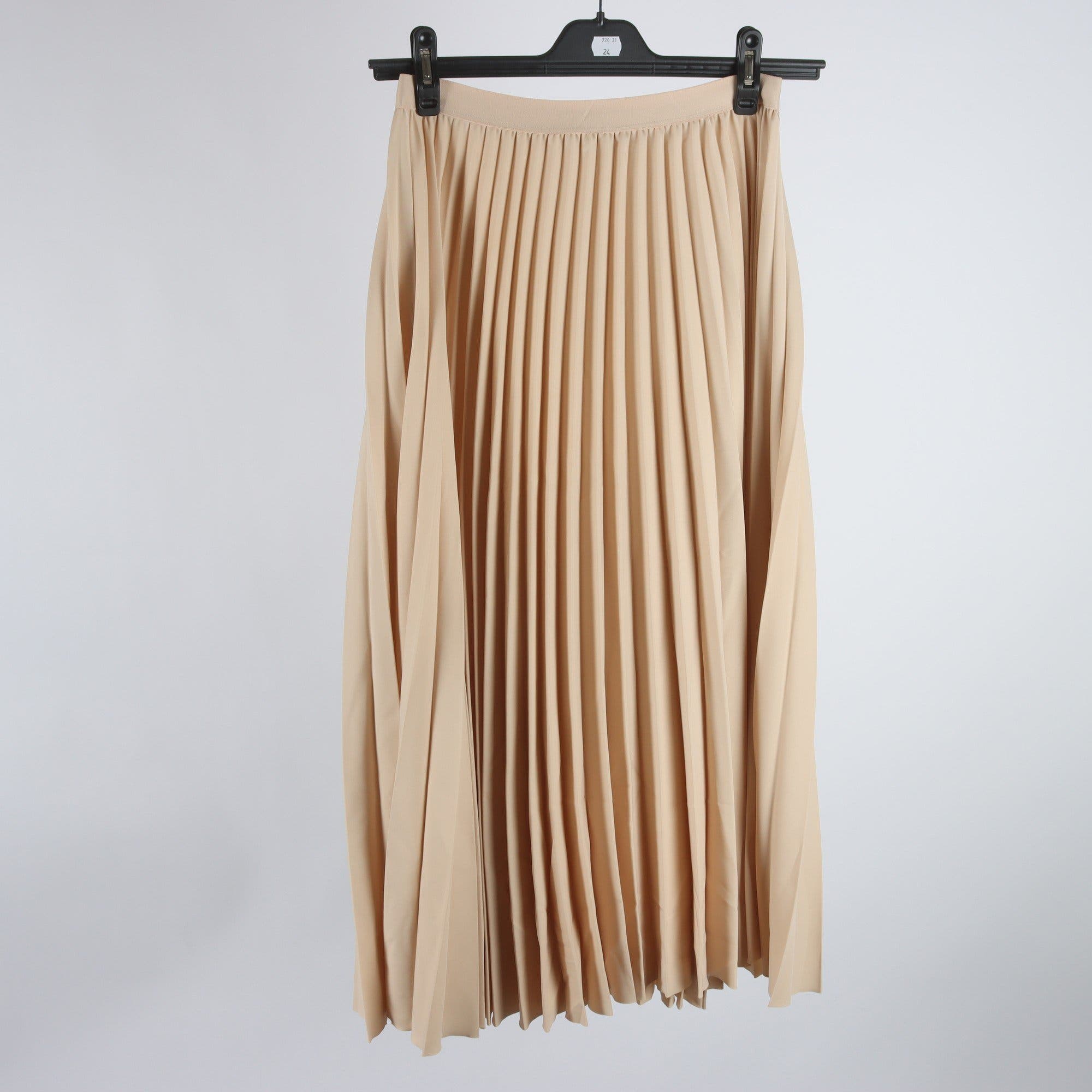Kjol, Ahlvar Gallery, beige, plisserad, stl. M
