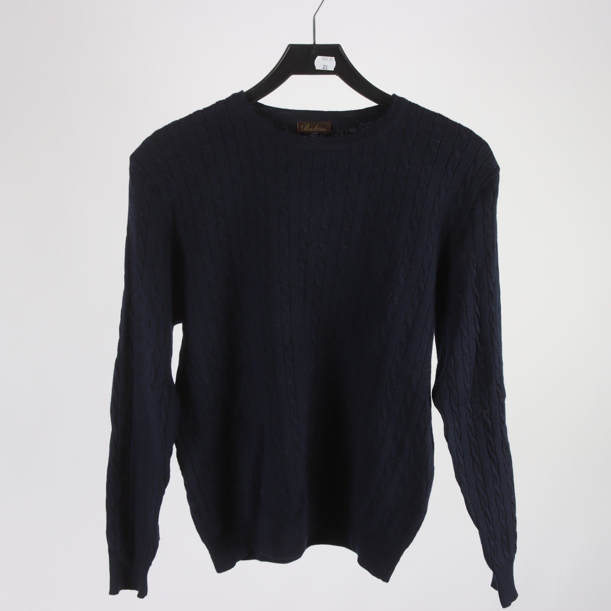 Tröja, Stenströms, blå, 100% merino ull, stl. L