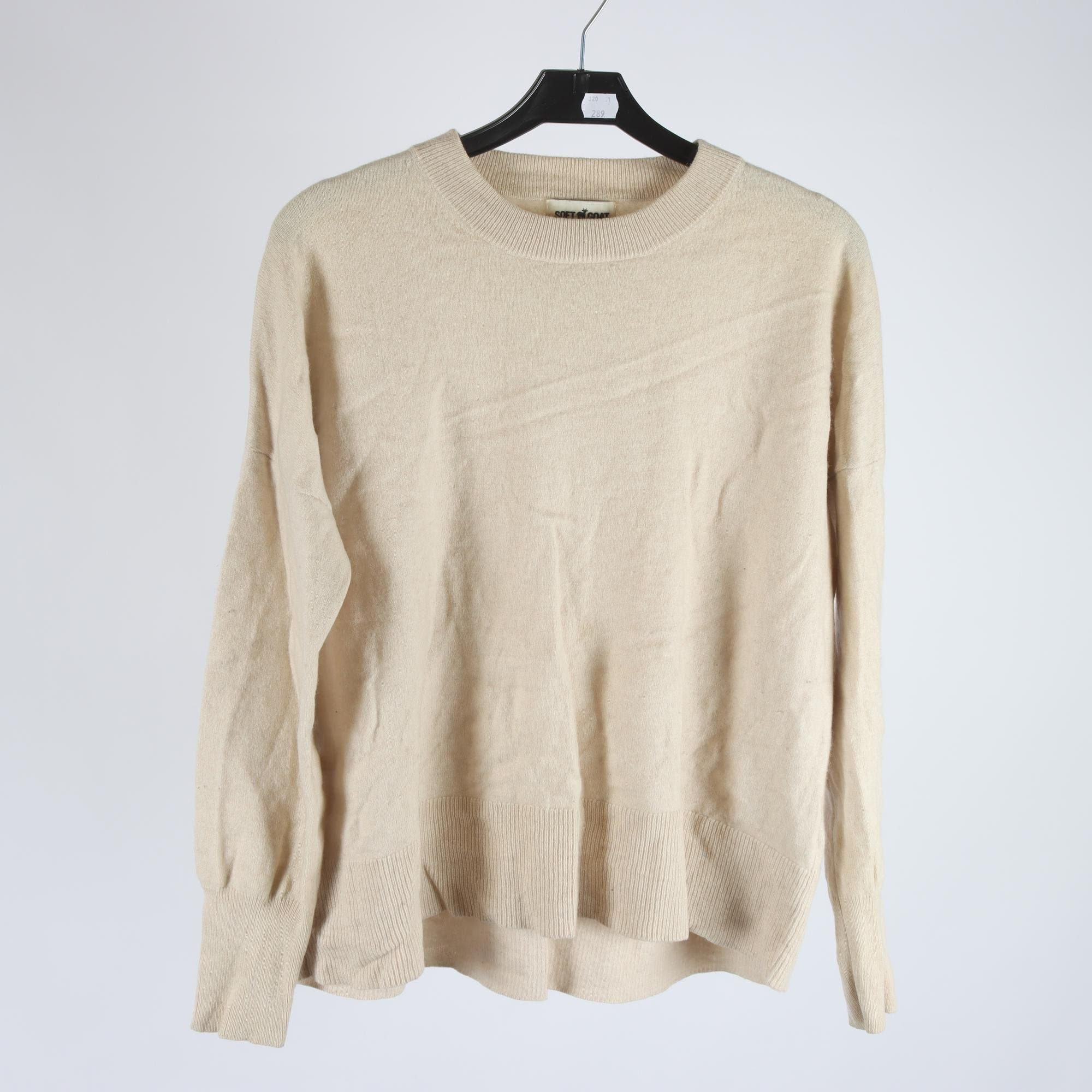 Tröja, Soft Goat, beige, 100% cashmere, stl. M.