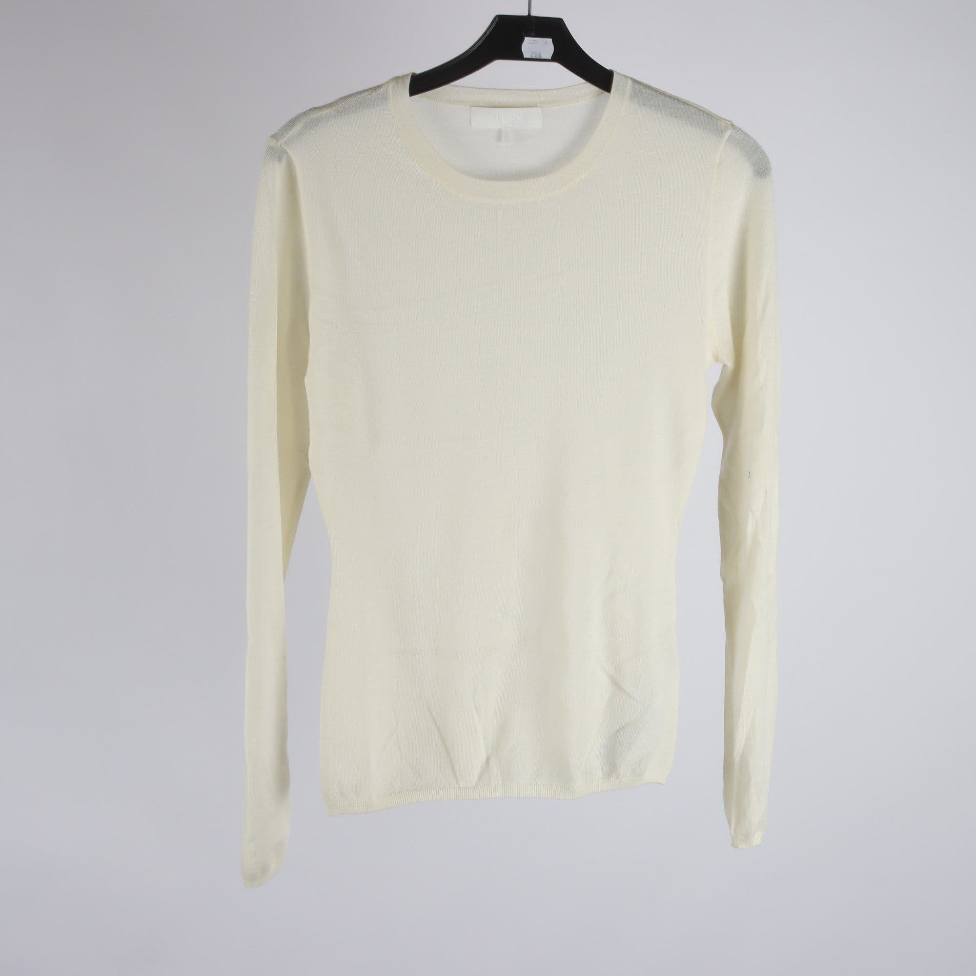 Tröja, Na-Kd, offwhite, 100% ull, stl. S.