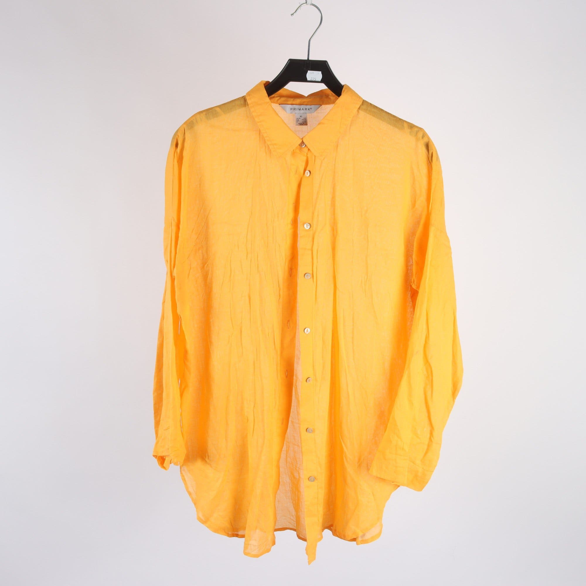 Blus, Primark, brandgul, stl. XS.