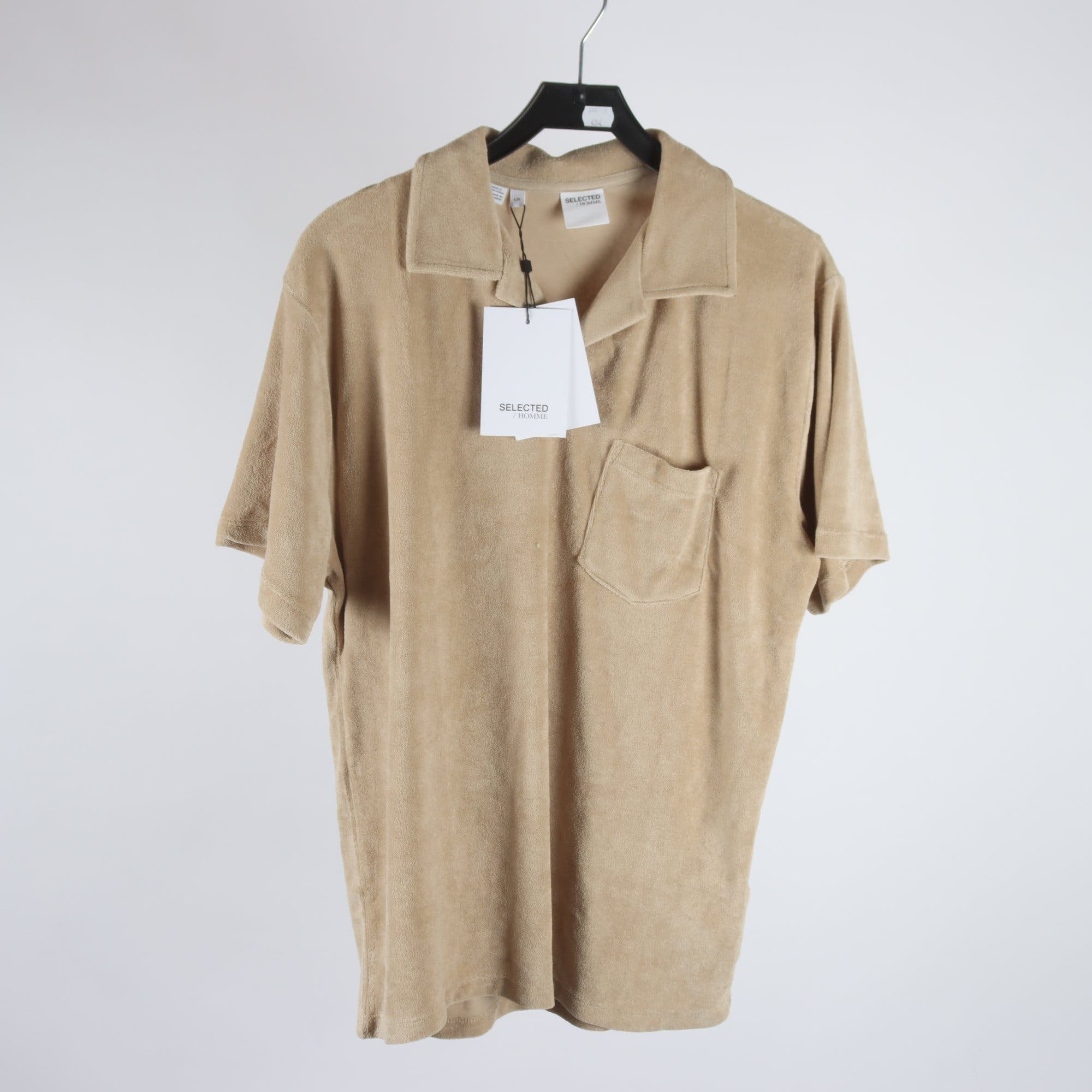 Tröja, Selected Homme, beige, frotté, stl. L.