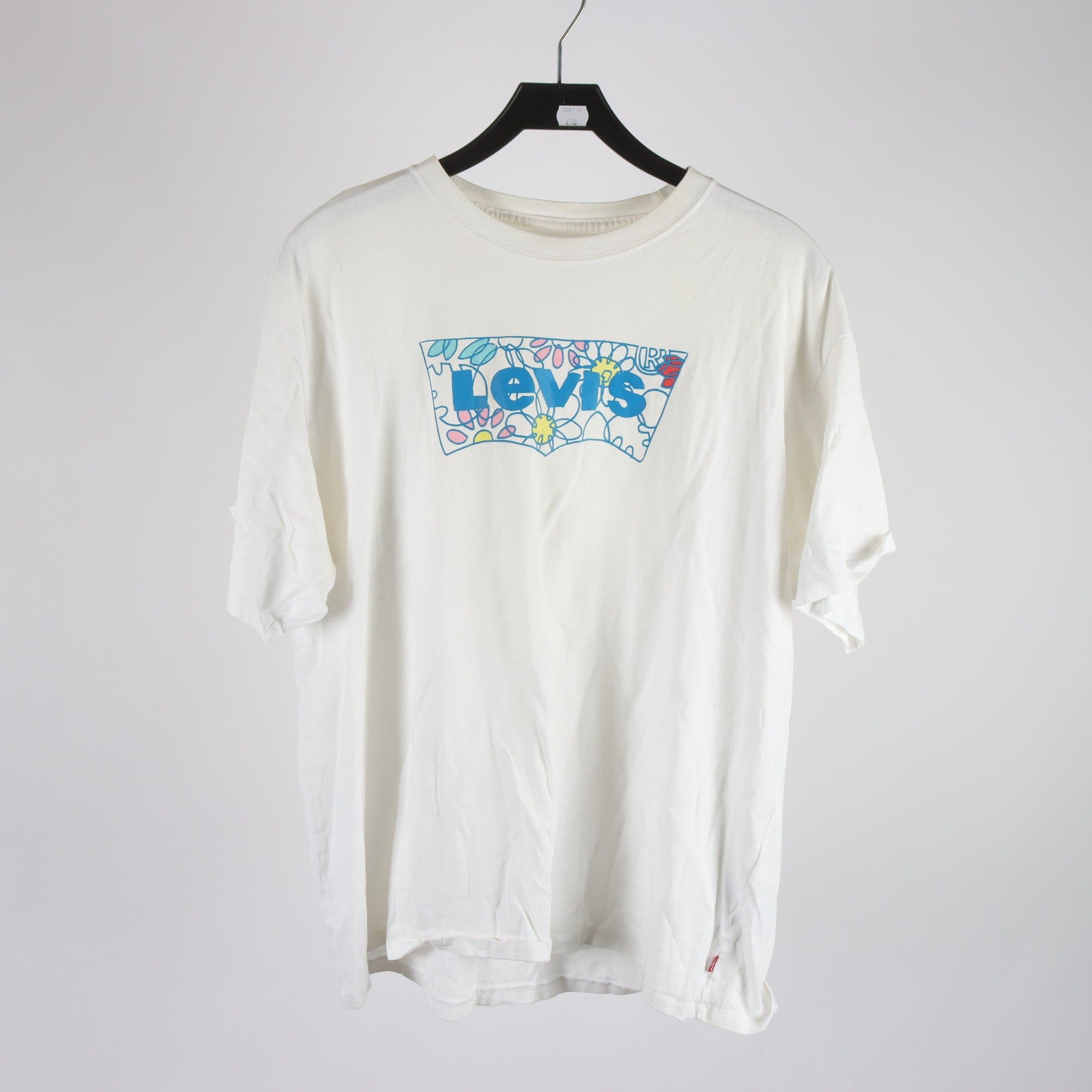 T-shirt, Levis, vit, stl. XL.