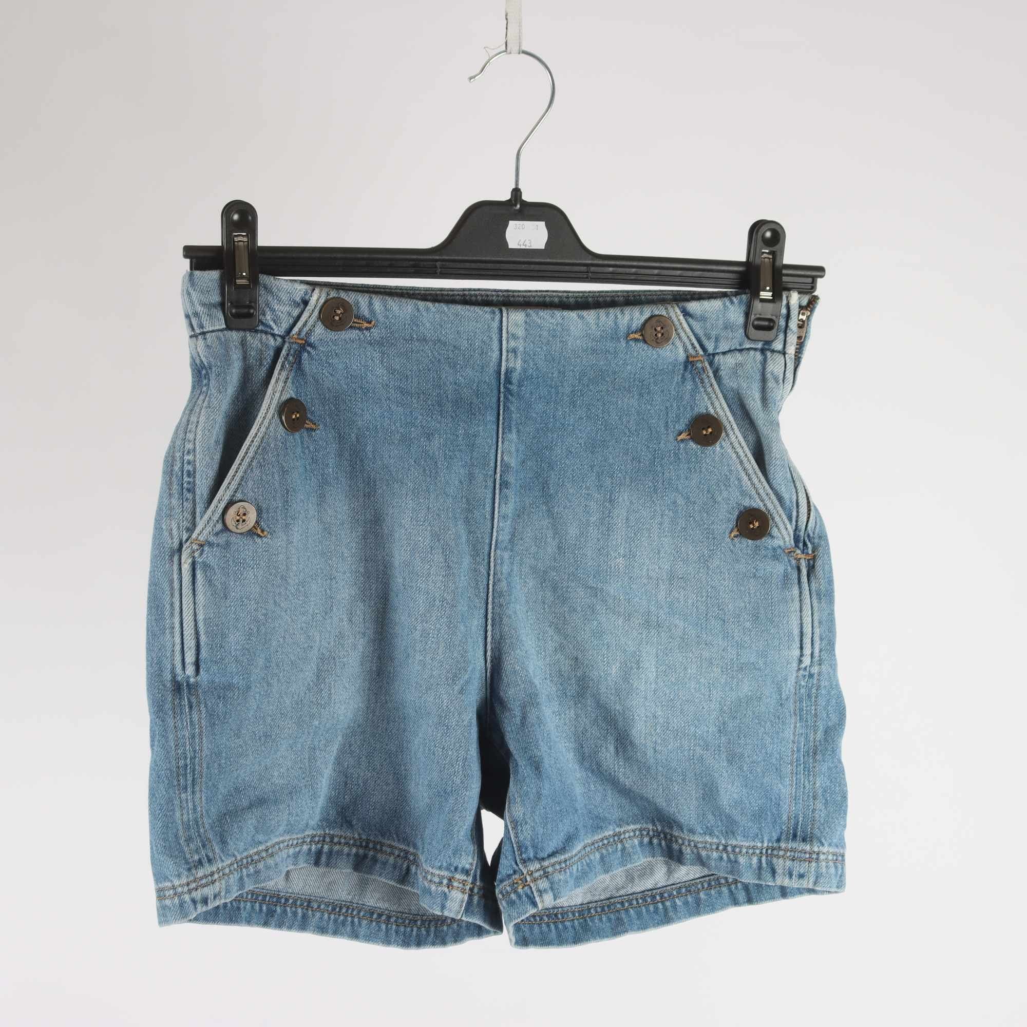 Jeansshorts, Dobber, blå, stl. 36.