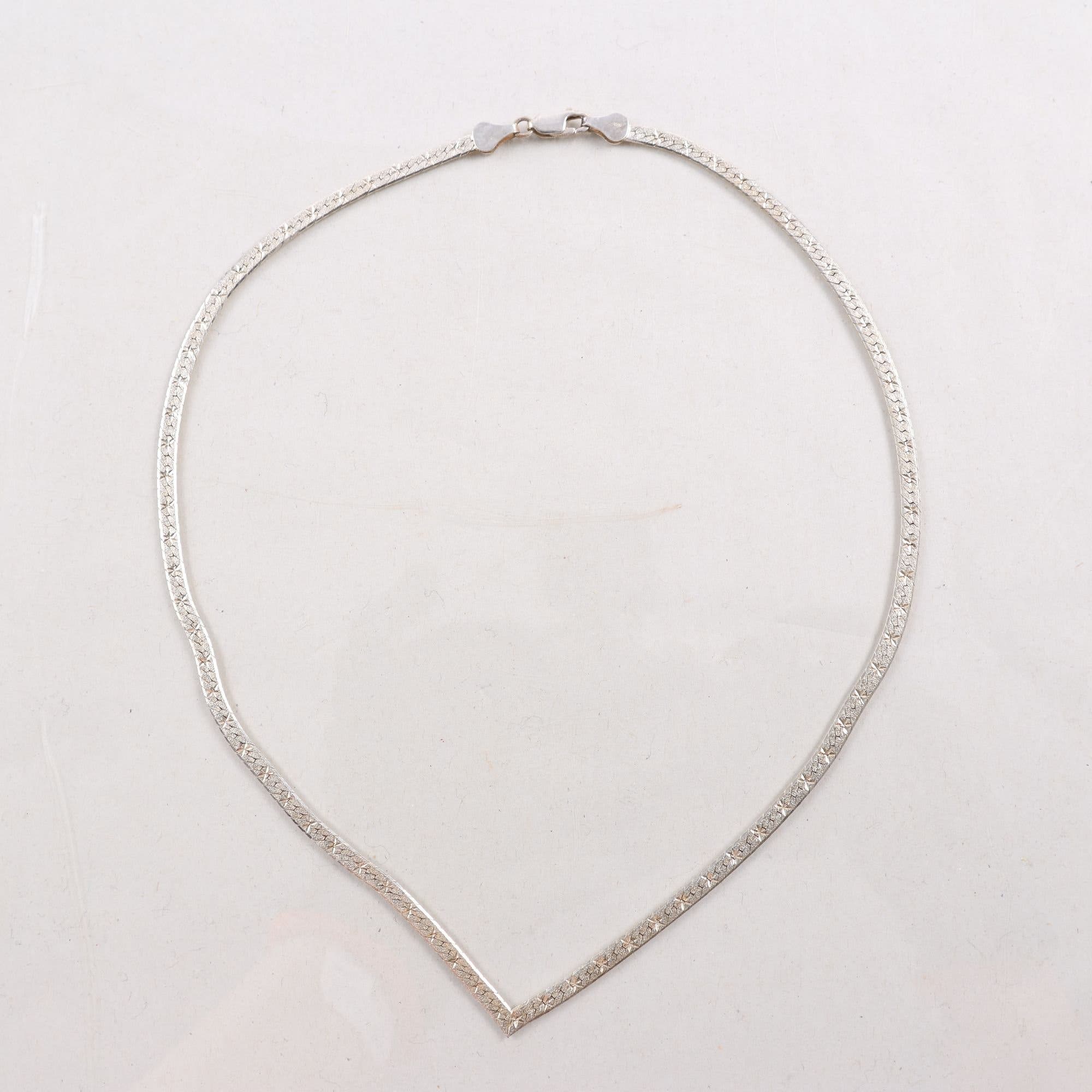 Halsband, platt länkmodell.