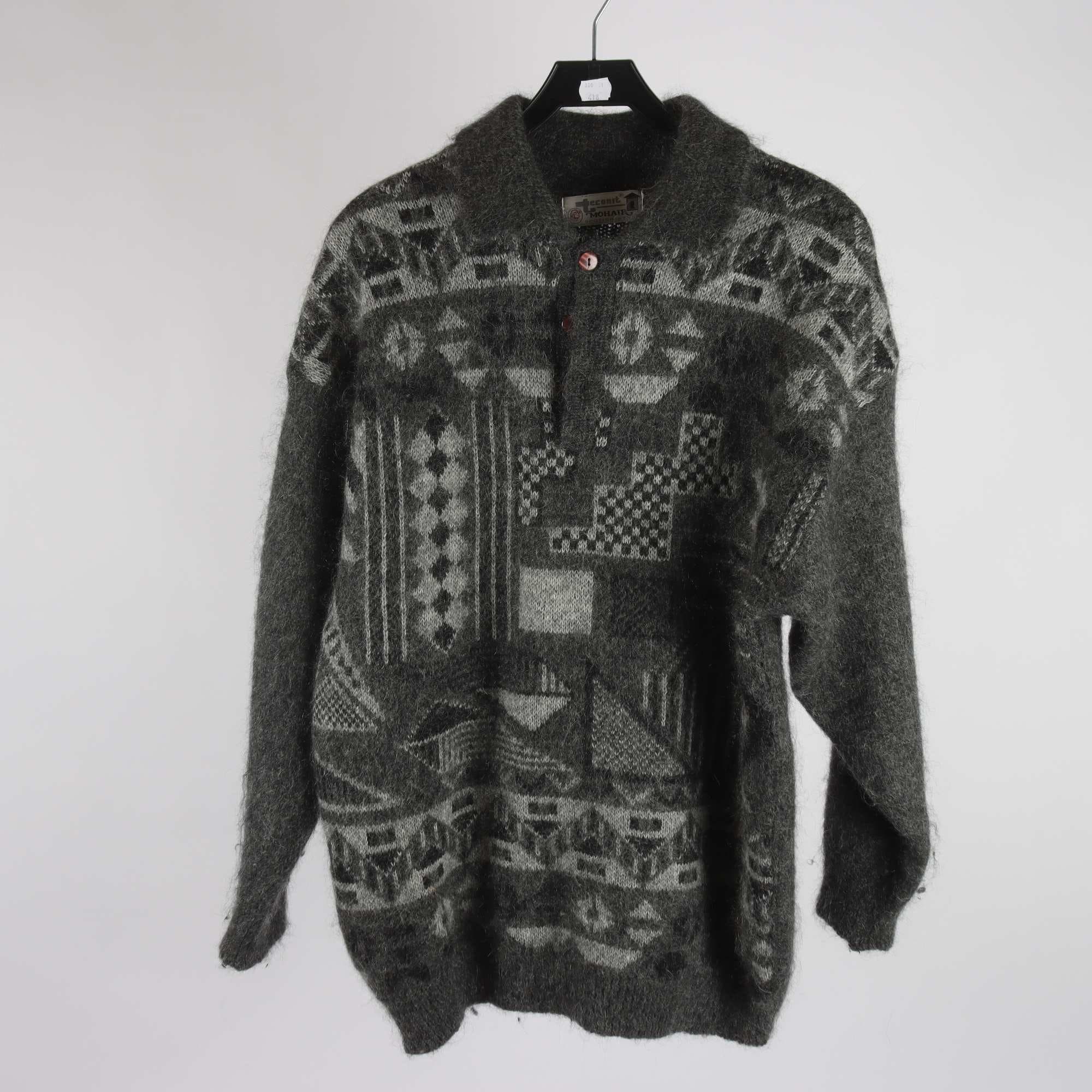 Tröja, Teconit, grå, mohair, stl. L.