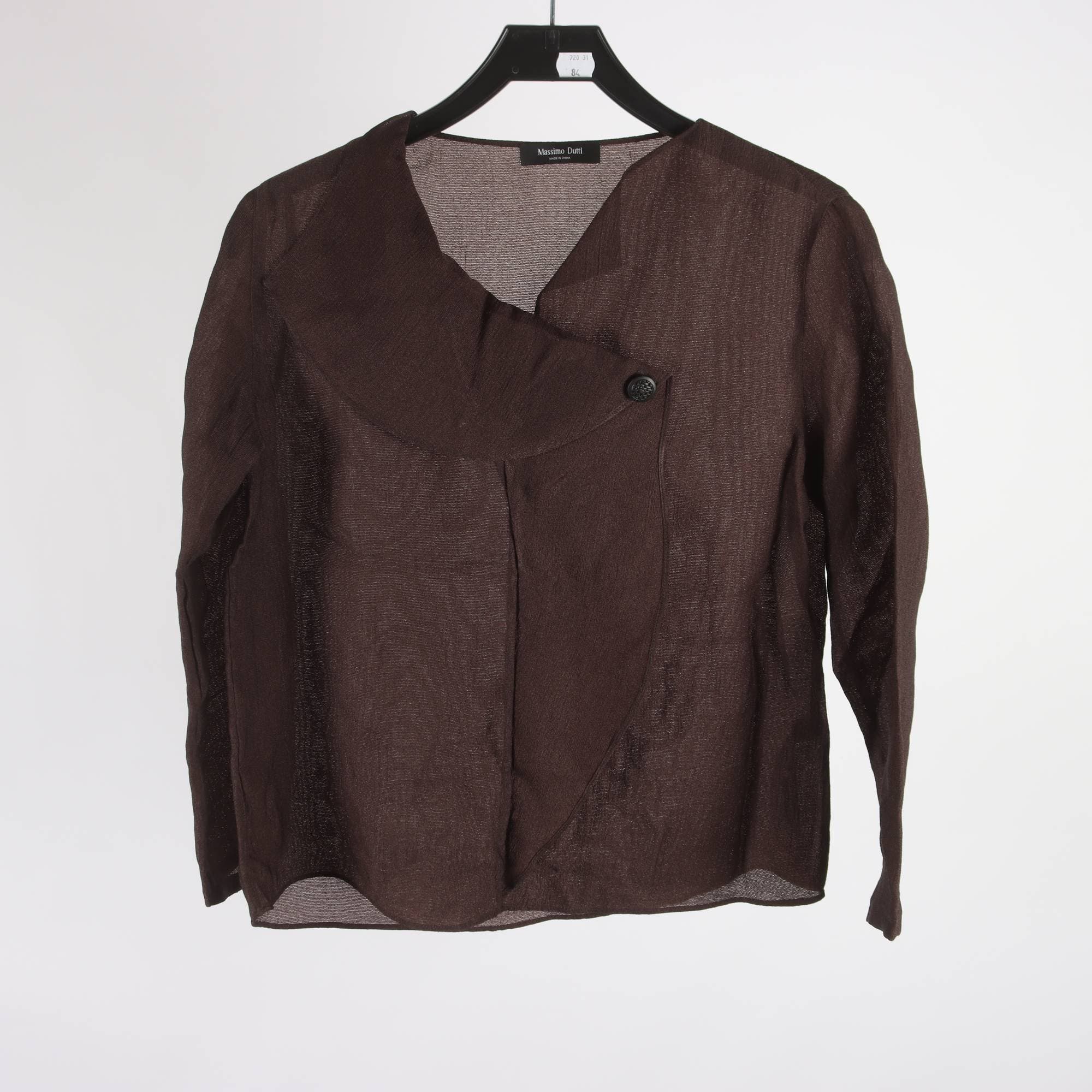 Blus, Massimo Dutti, brun, stl. S