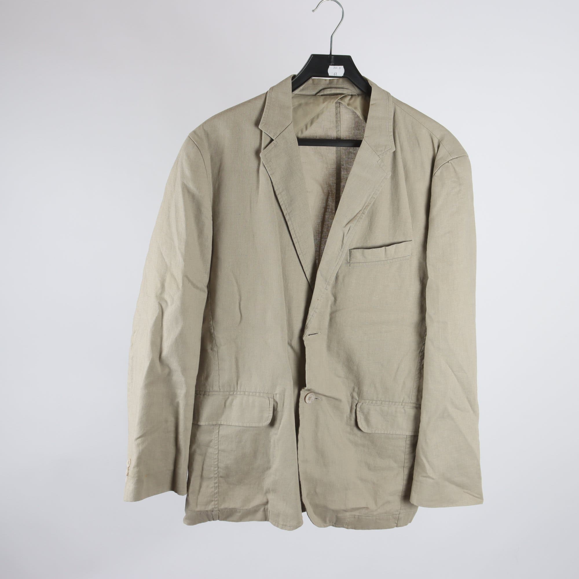 Kavaj, Lacoste, beige, 100% linne, stl. 52