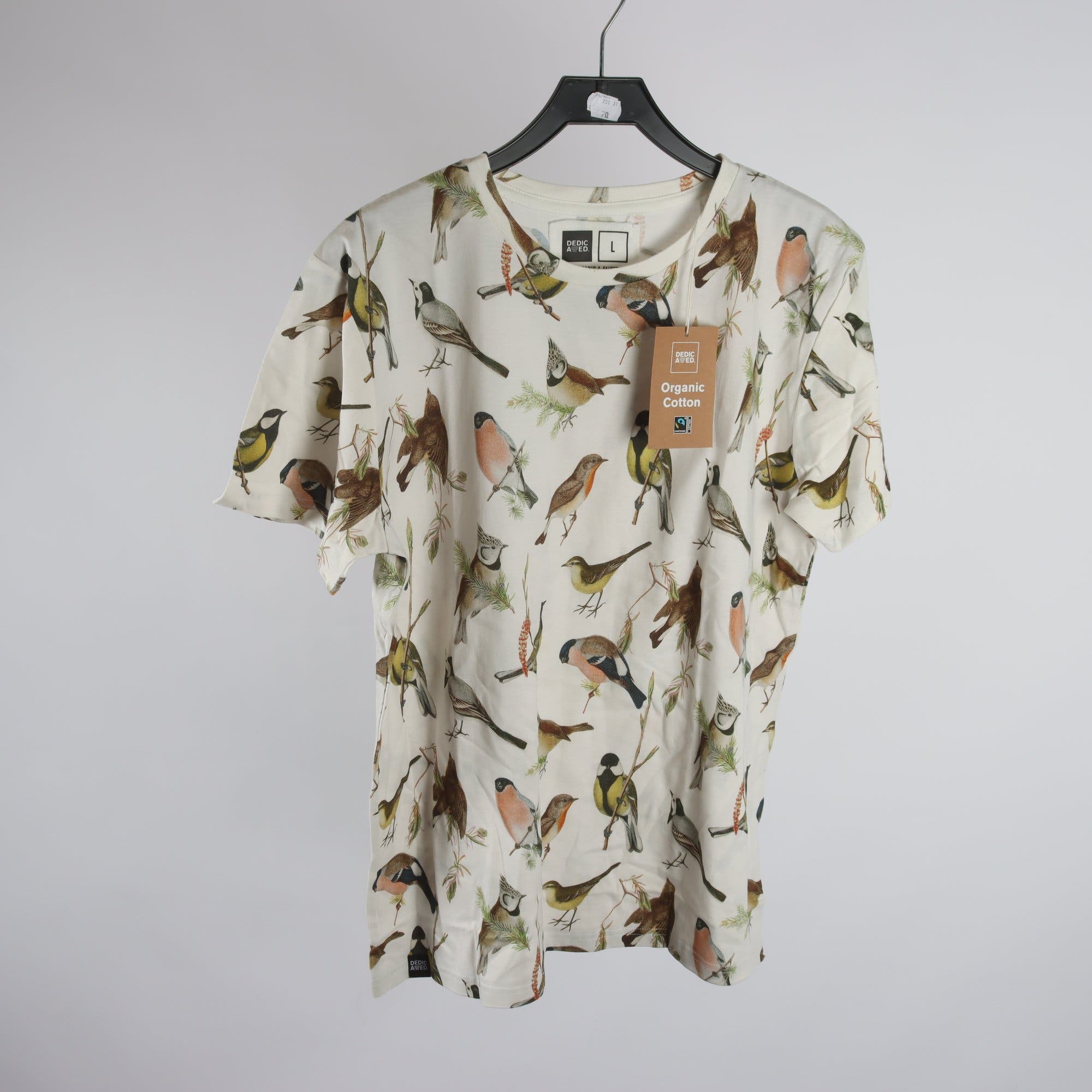 T-shirt, Dedicated, vit, fåglar, stl. L