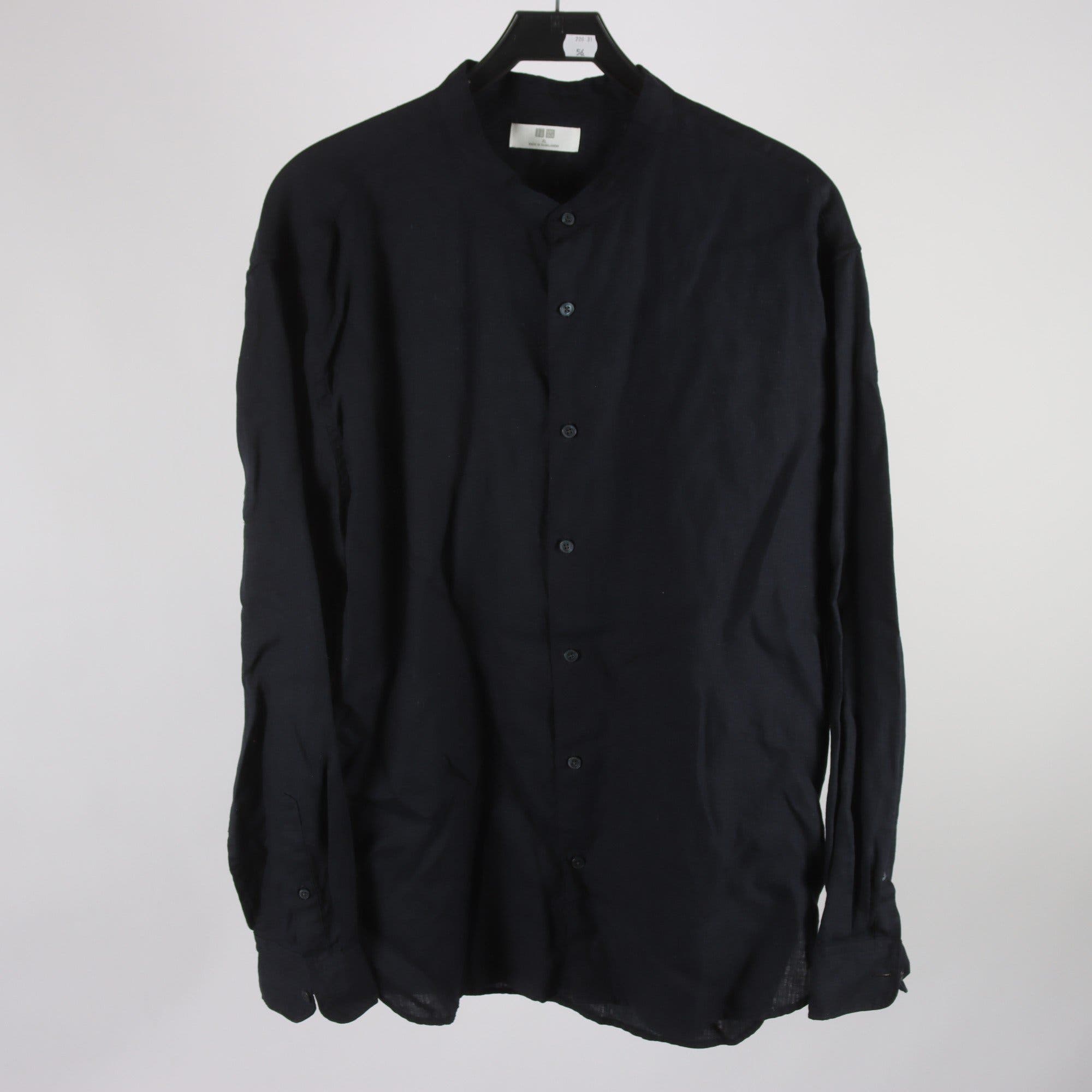Skjorta, Uniqlo, blå, 100% linne, stl. XL