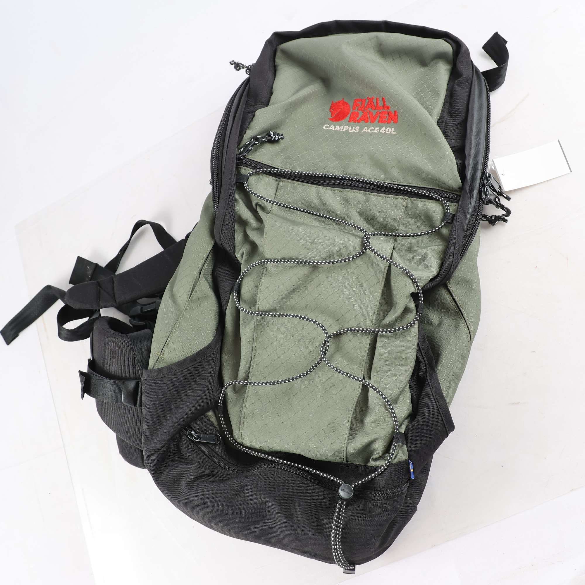 Ryggsäck, Fjällräven Campus ACE 40 L, grön, svart. Samfraktas ej