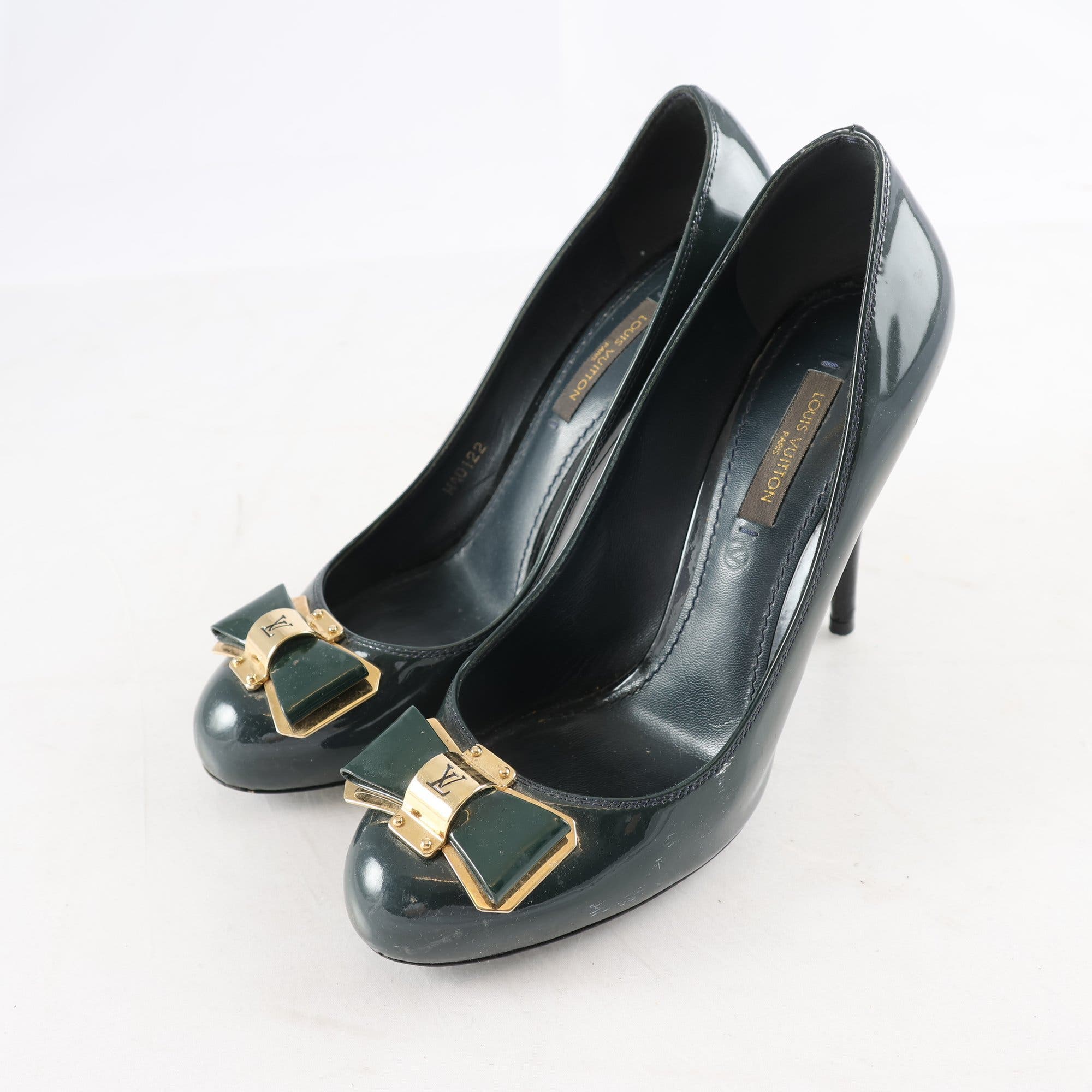 Pumps, Louis VVuitton, grön, stl. 36½