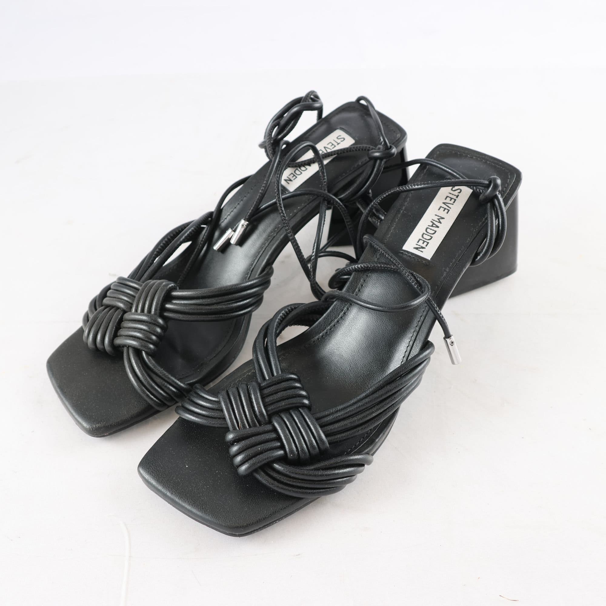 Sandaletter, Steve Madden, svart, stl. 40