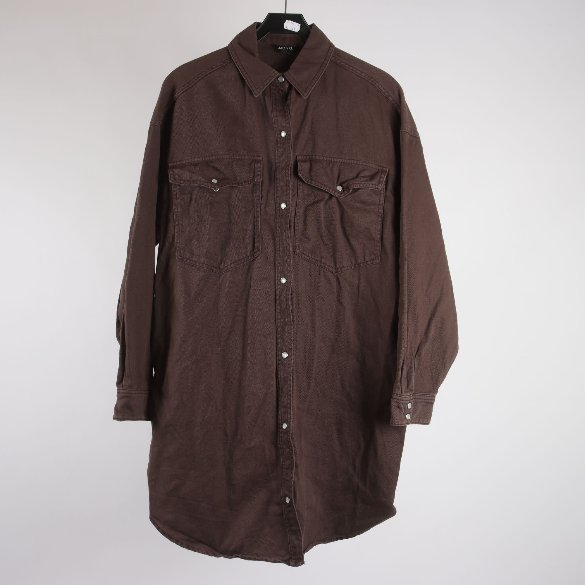 Jeansskjorta, Monki, over size, stl. S
