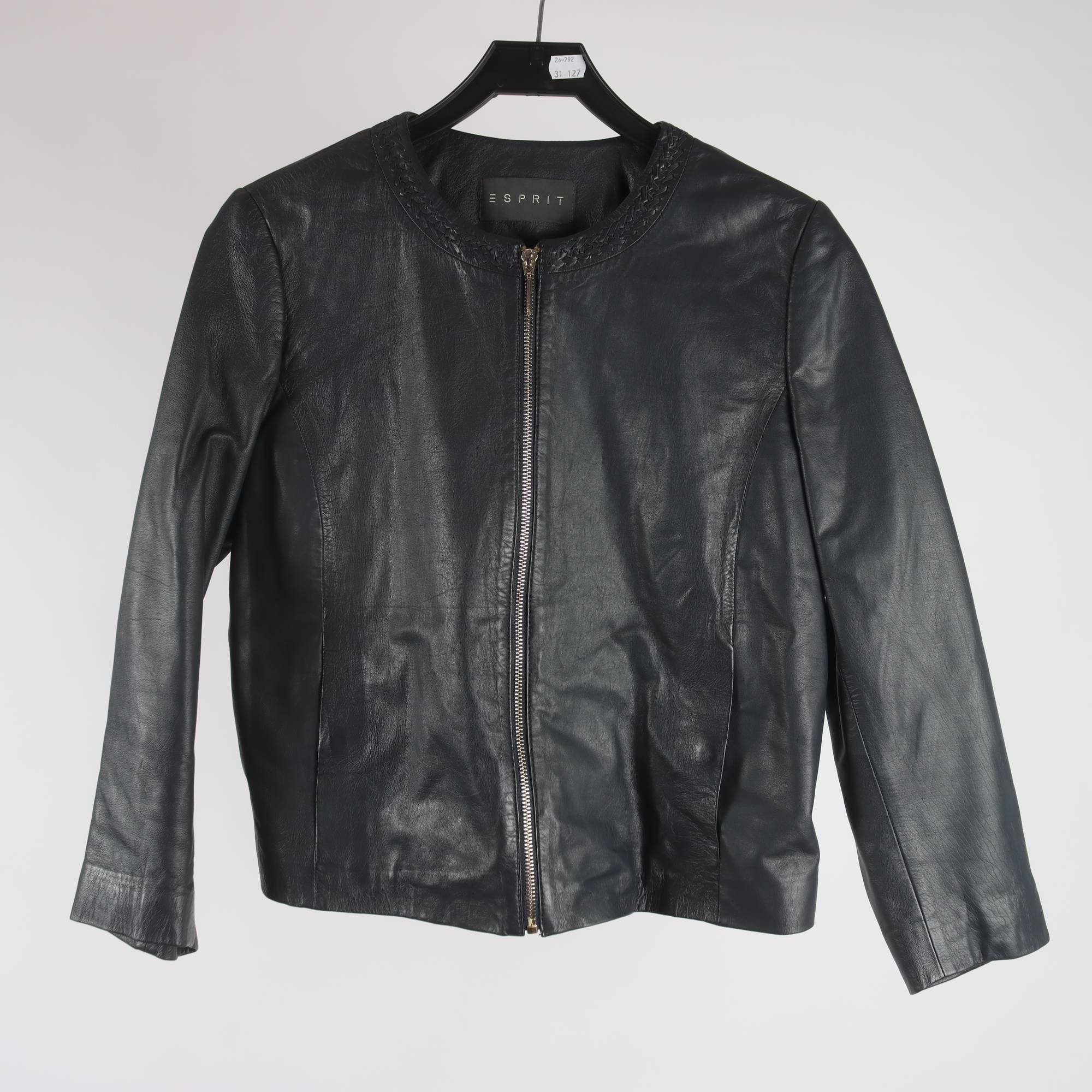 Skinnjacka, Esprit, 100% läder, stl. 40