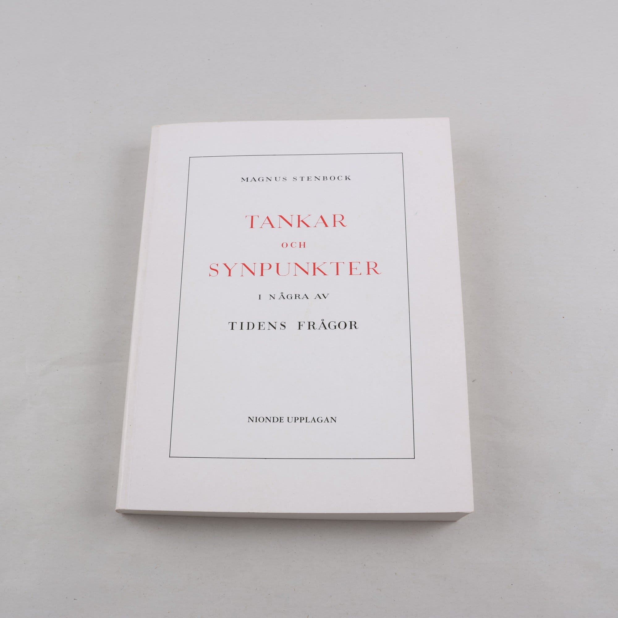 Magnus Stenbock, Tankar och synpunkter i några av tidens frågor