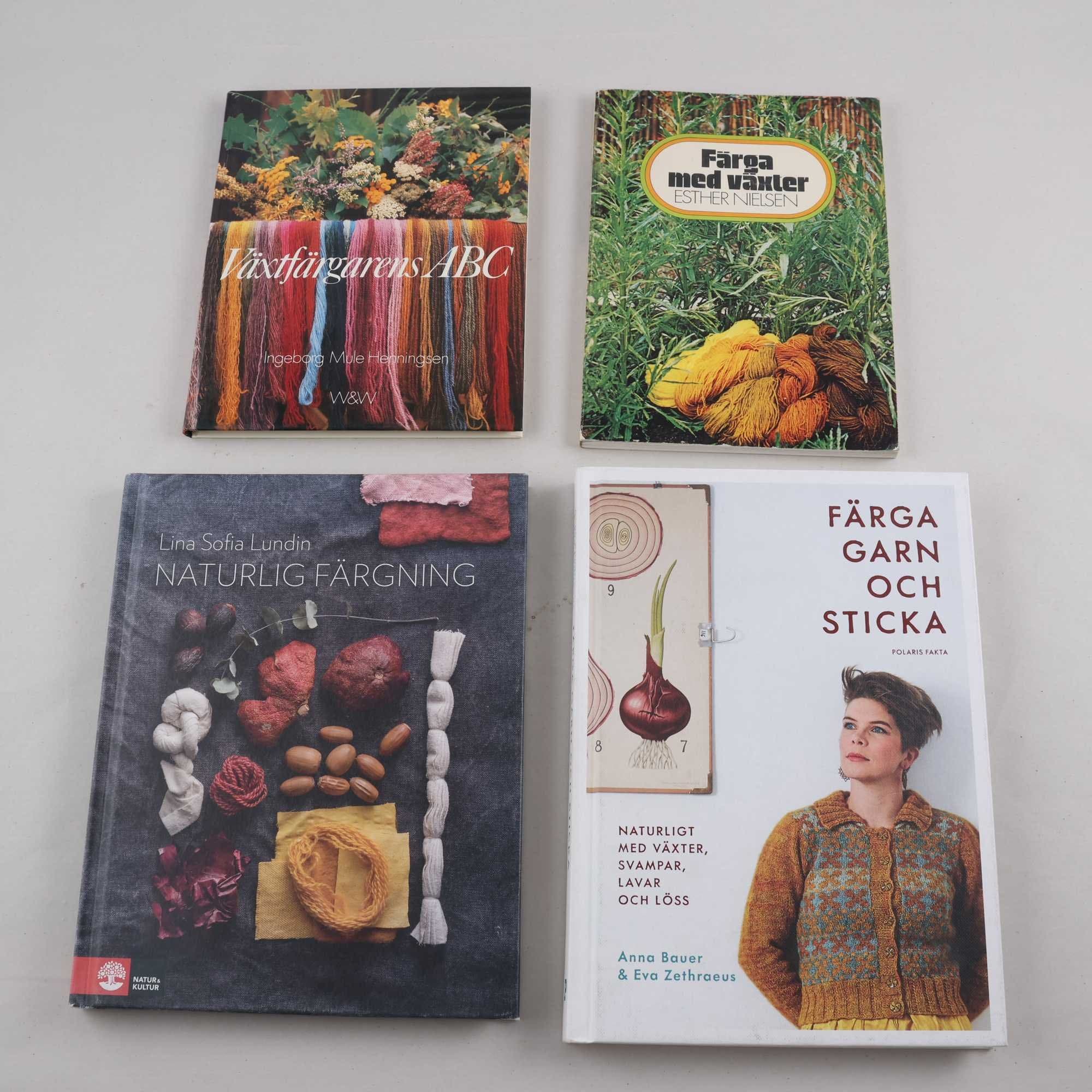 Växtfärgning, bokpaket med 4 volymer