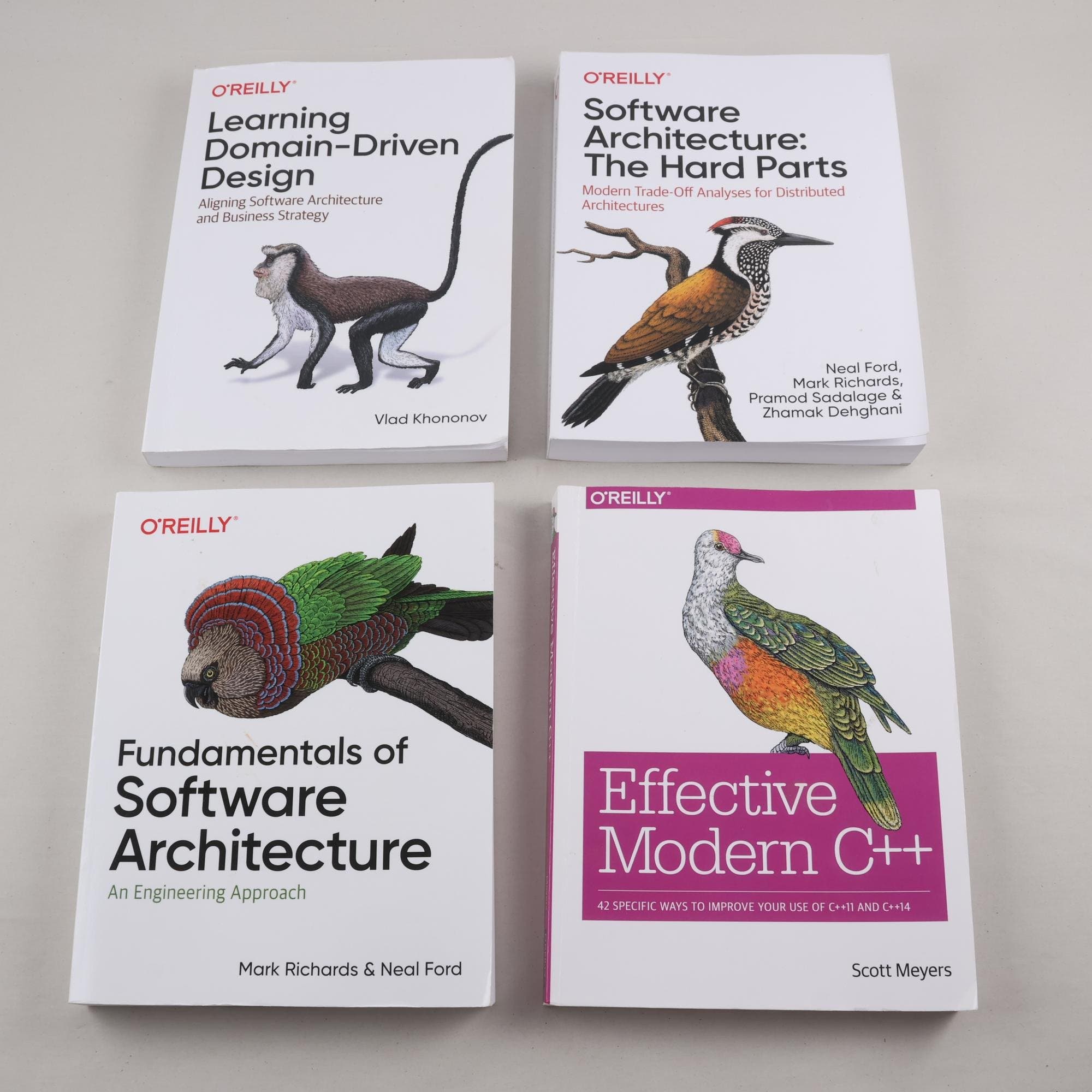 Programmeringslitteratur, bokpaket med 4 volymer