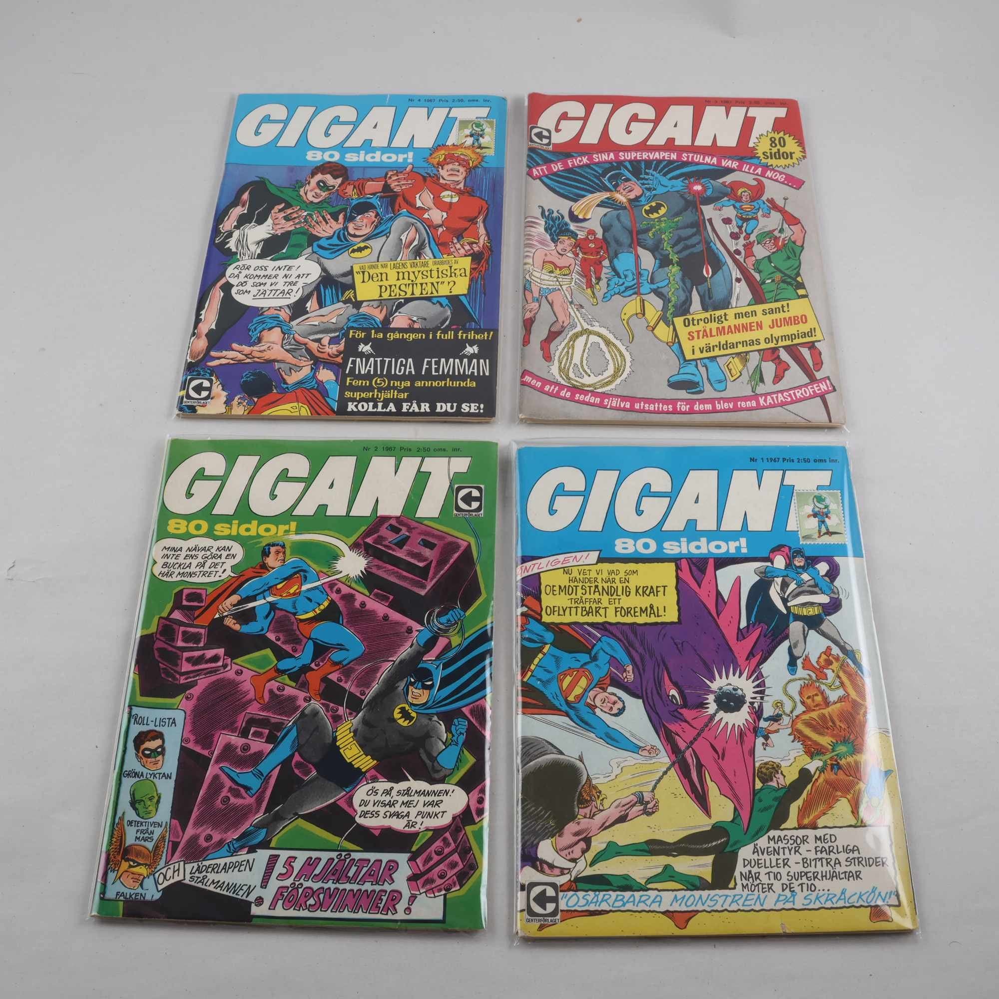 Gigant, Nr 1, 2, 3 & 4 från år 1967