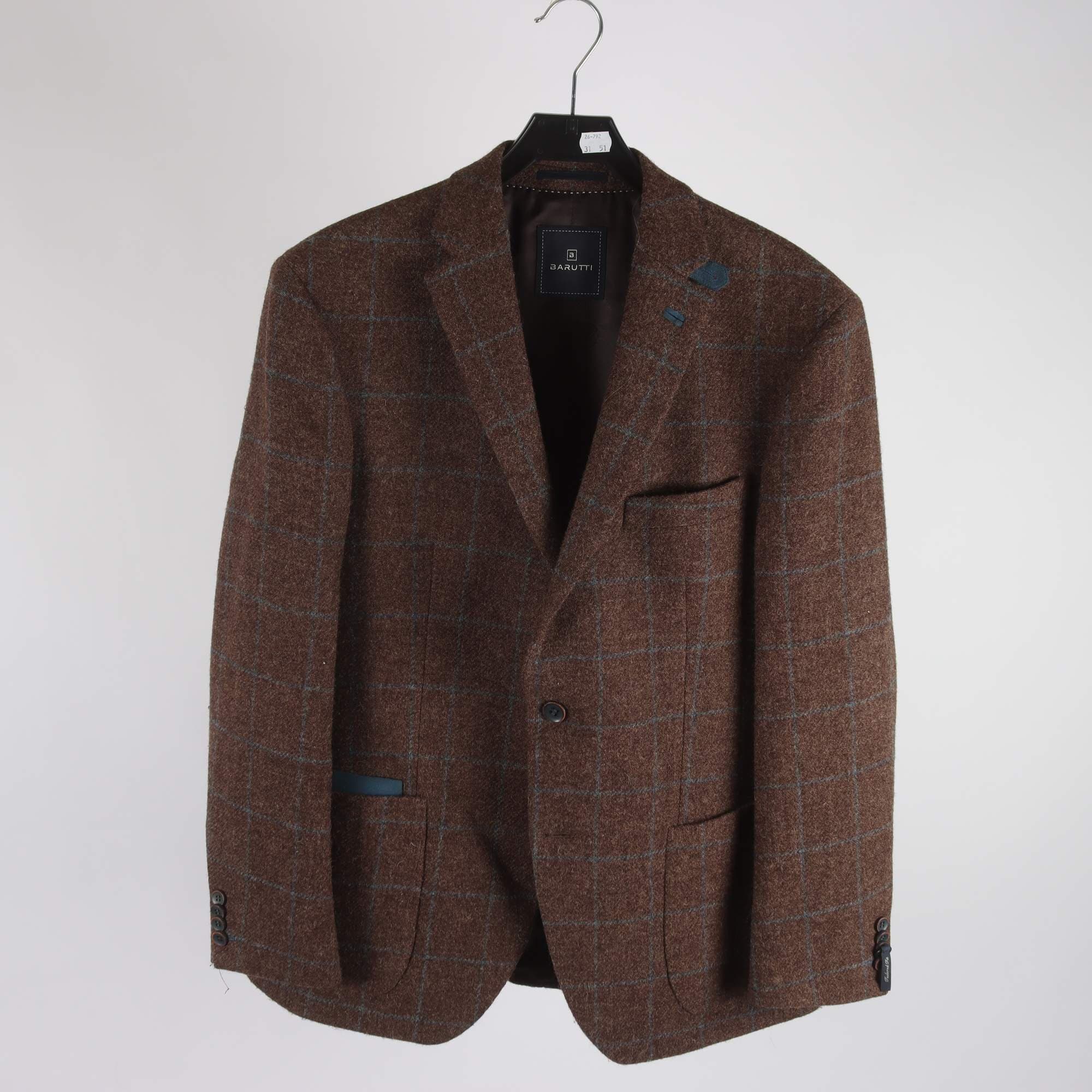 Kavaj, Barutti ”Harris Tweed”, 100% ull, stl. 54