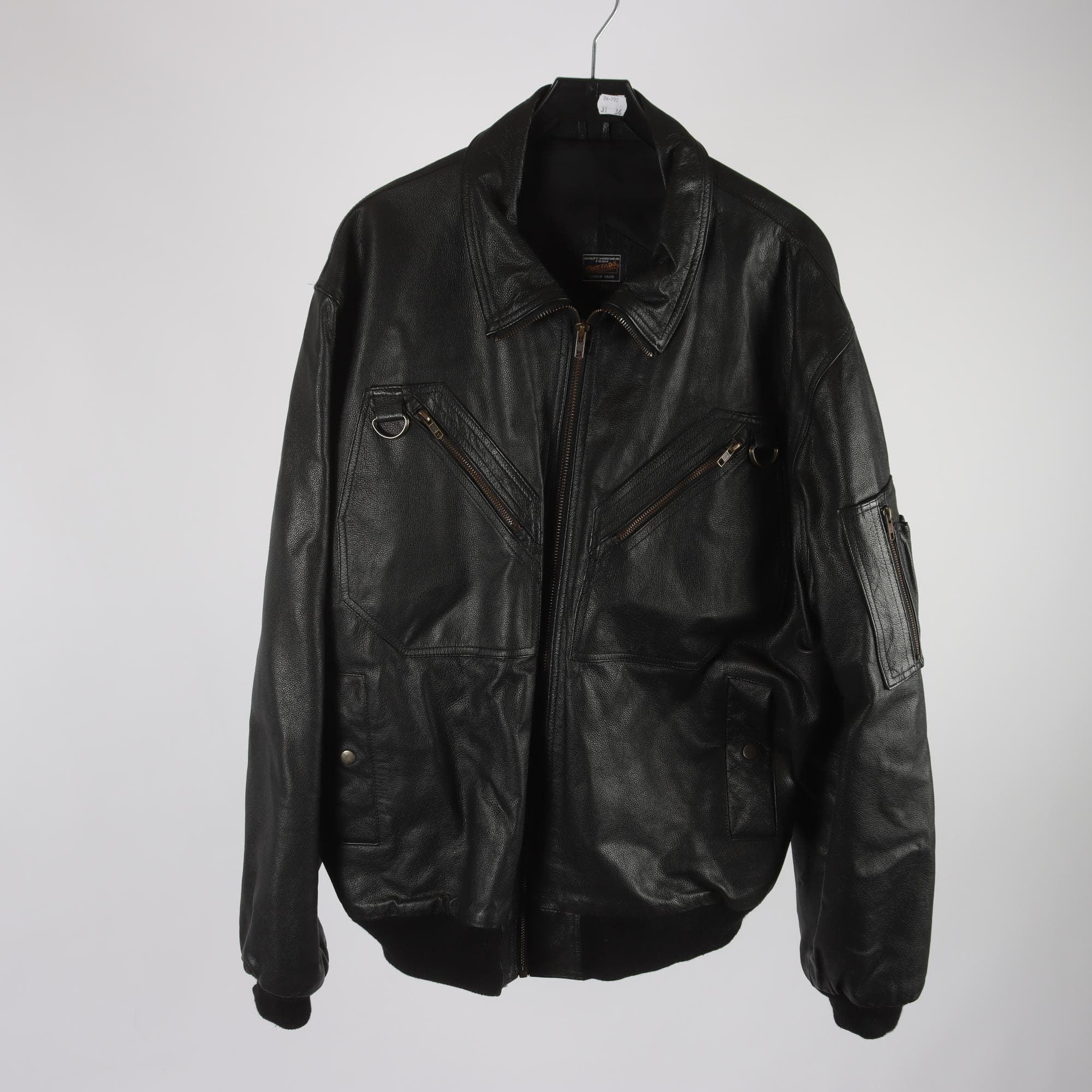 Skinnjacka, Fristads, 100% läder, stl. XL