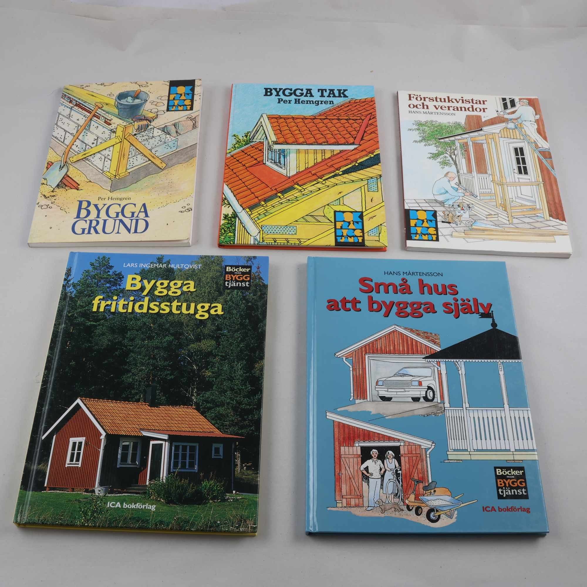 Husbyggnadsböcker, paket med 5 volymer