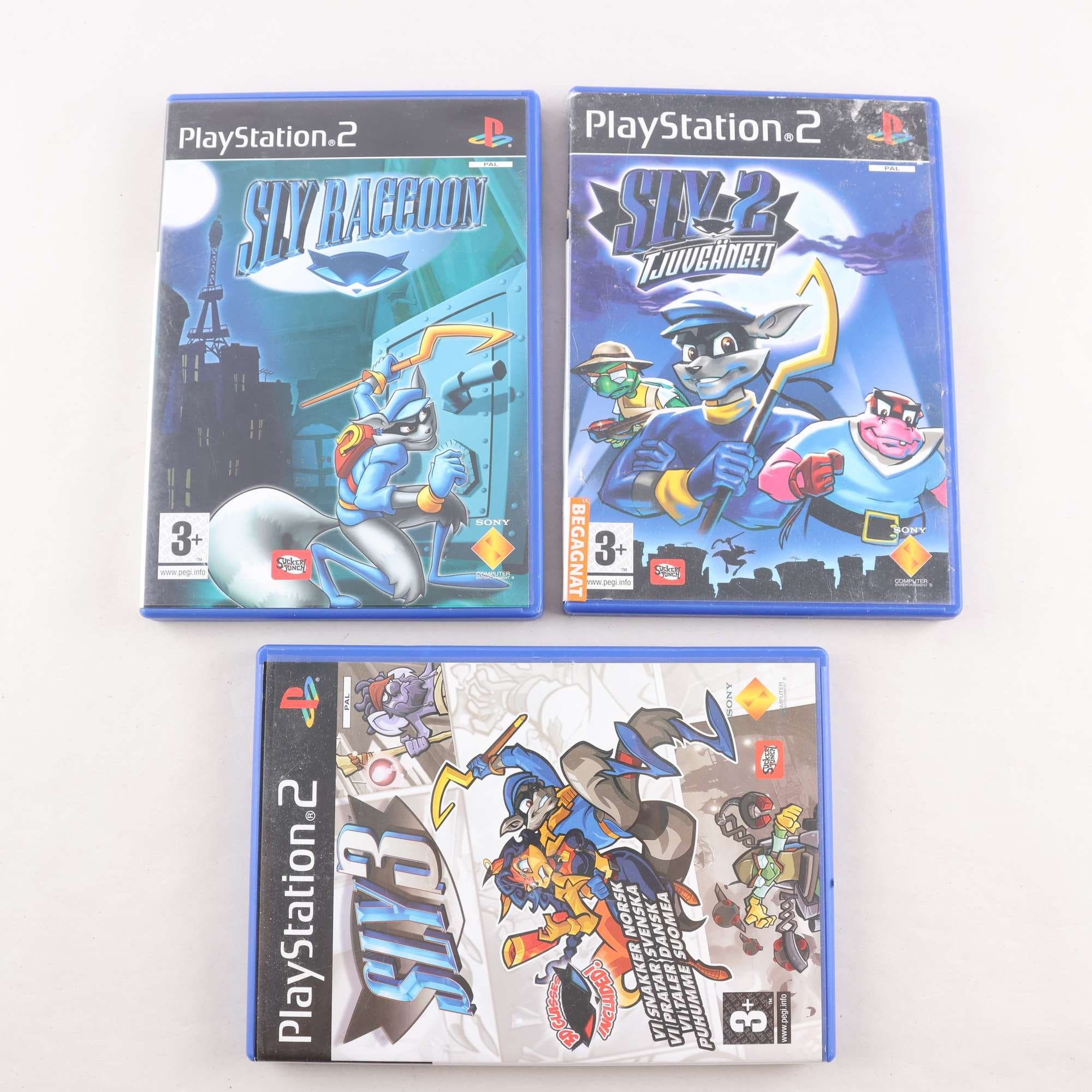 PS2 Sly Raccoon, Sly 2: Tjuvgänget, Sly 3