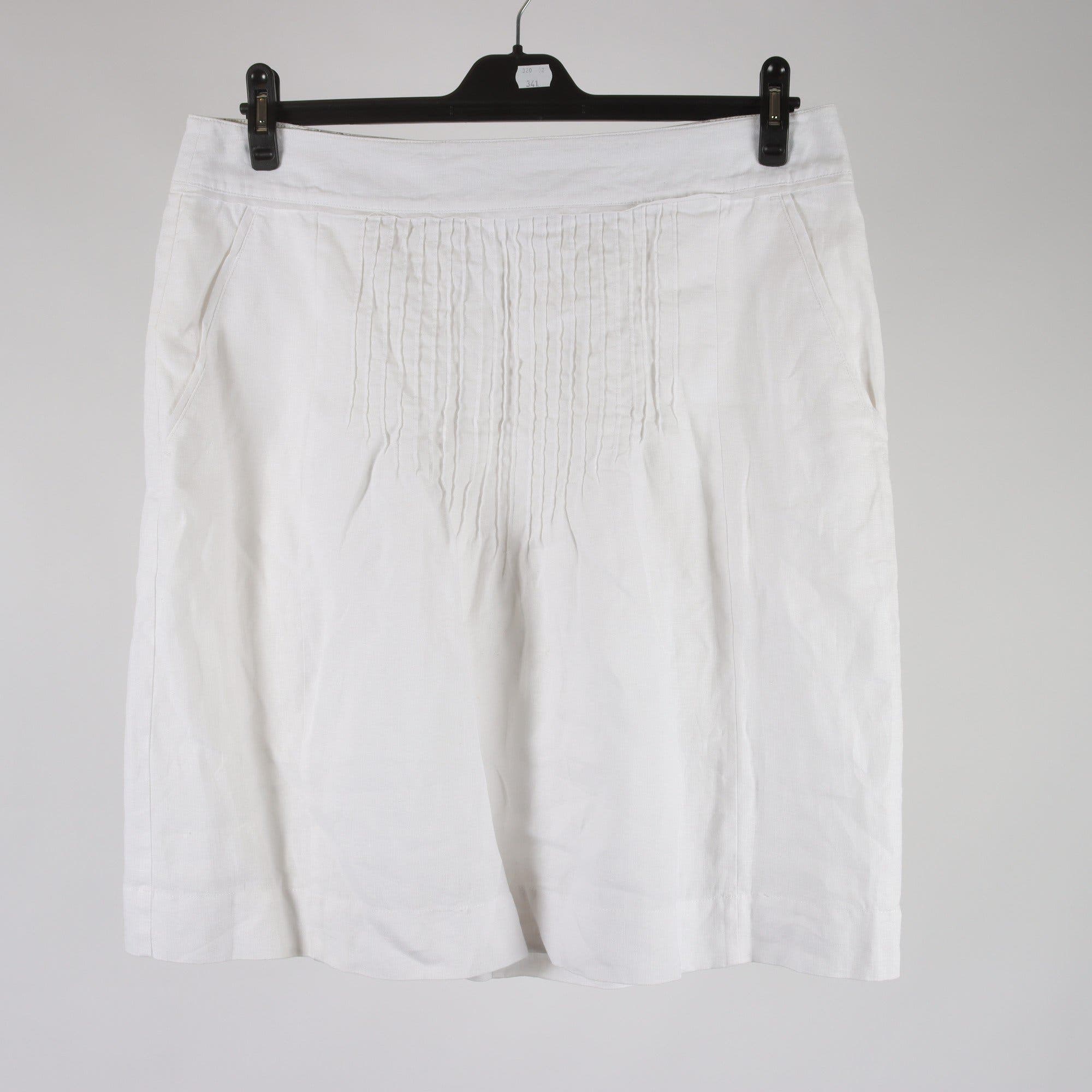 Kjol, Noa Noa, vit, 100% lin, stl. XL.