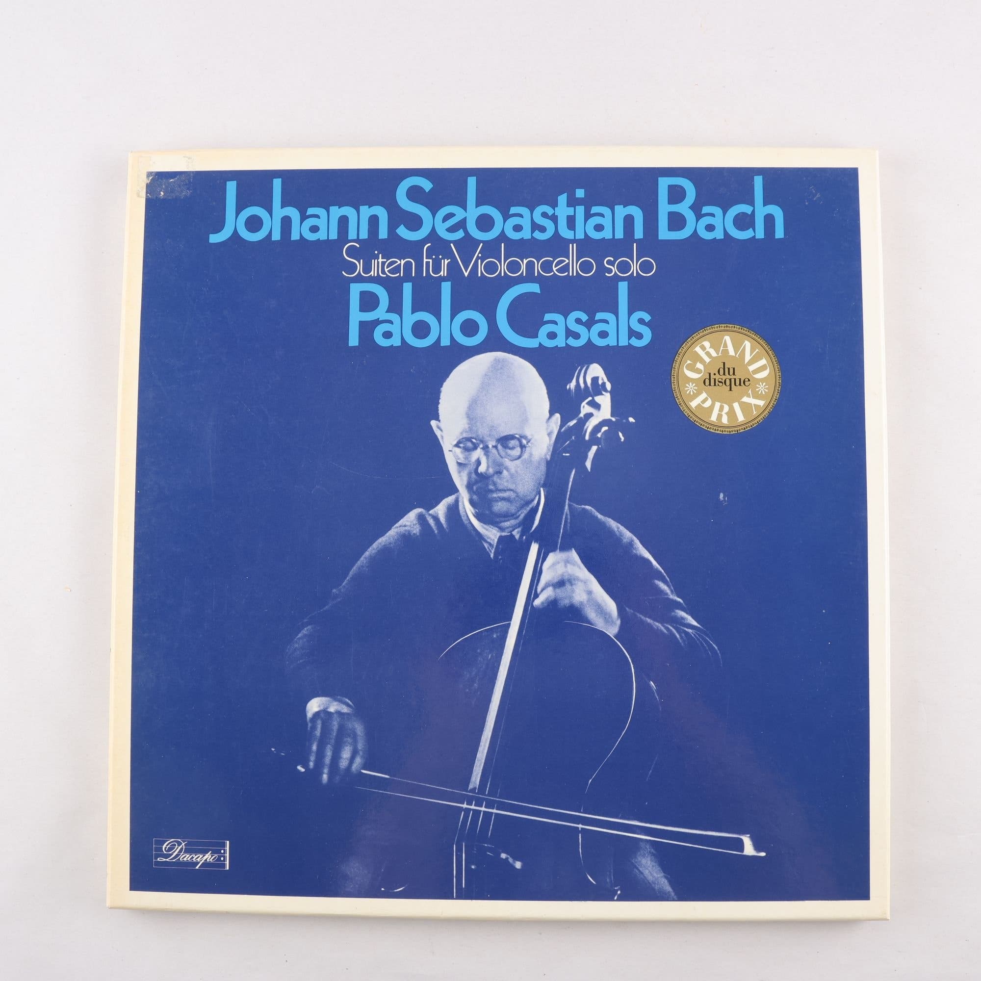 LP Johann Sebastian Bach, Pablo Casals, Suiten Für Violoncello Solo