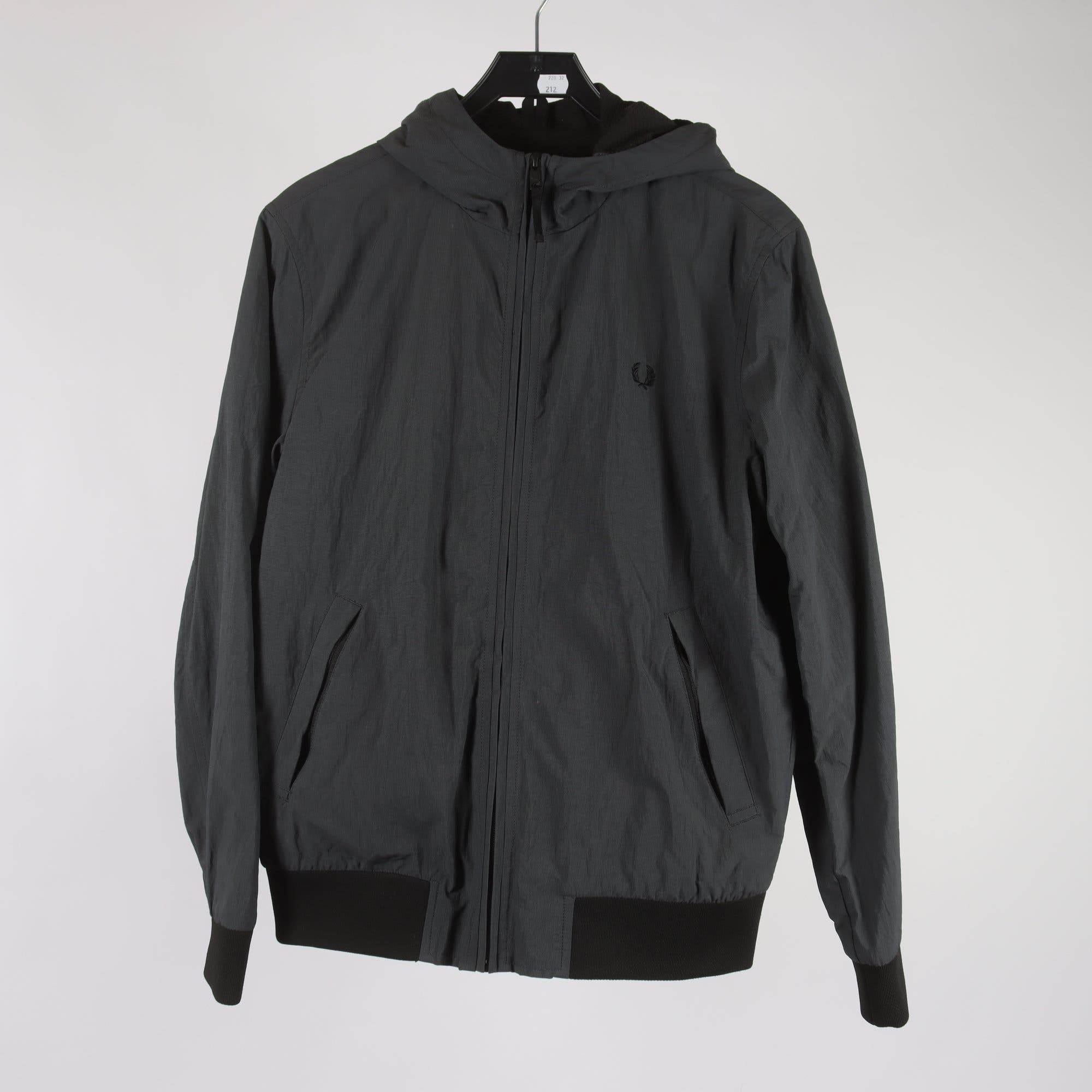 Jacka, Fred Perry, gråsvart, stl. M